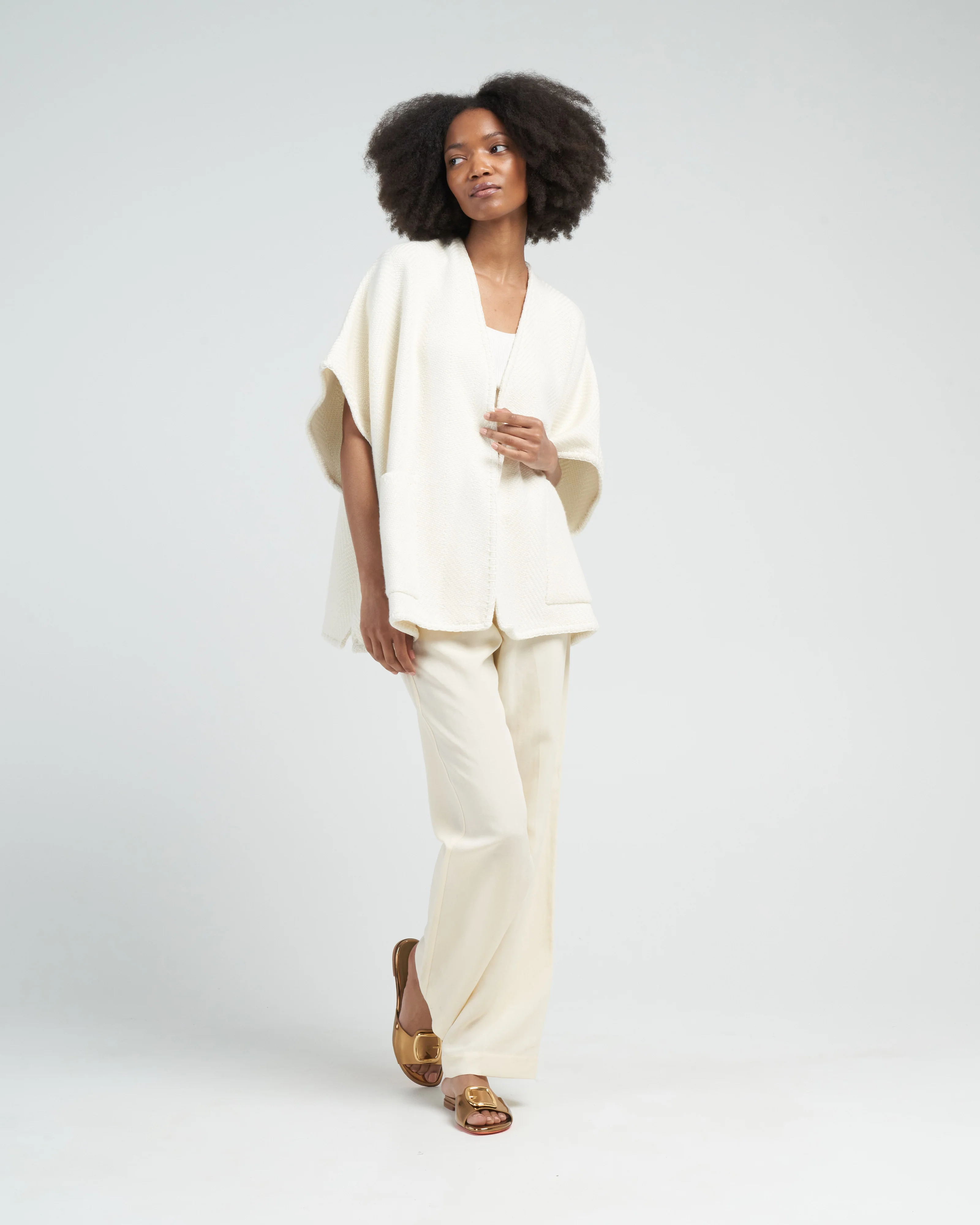 cami poncho - cream - Image 2