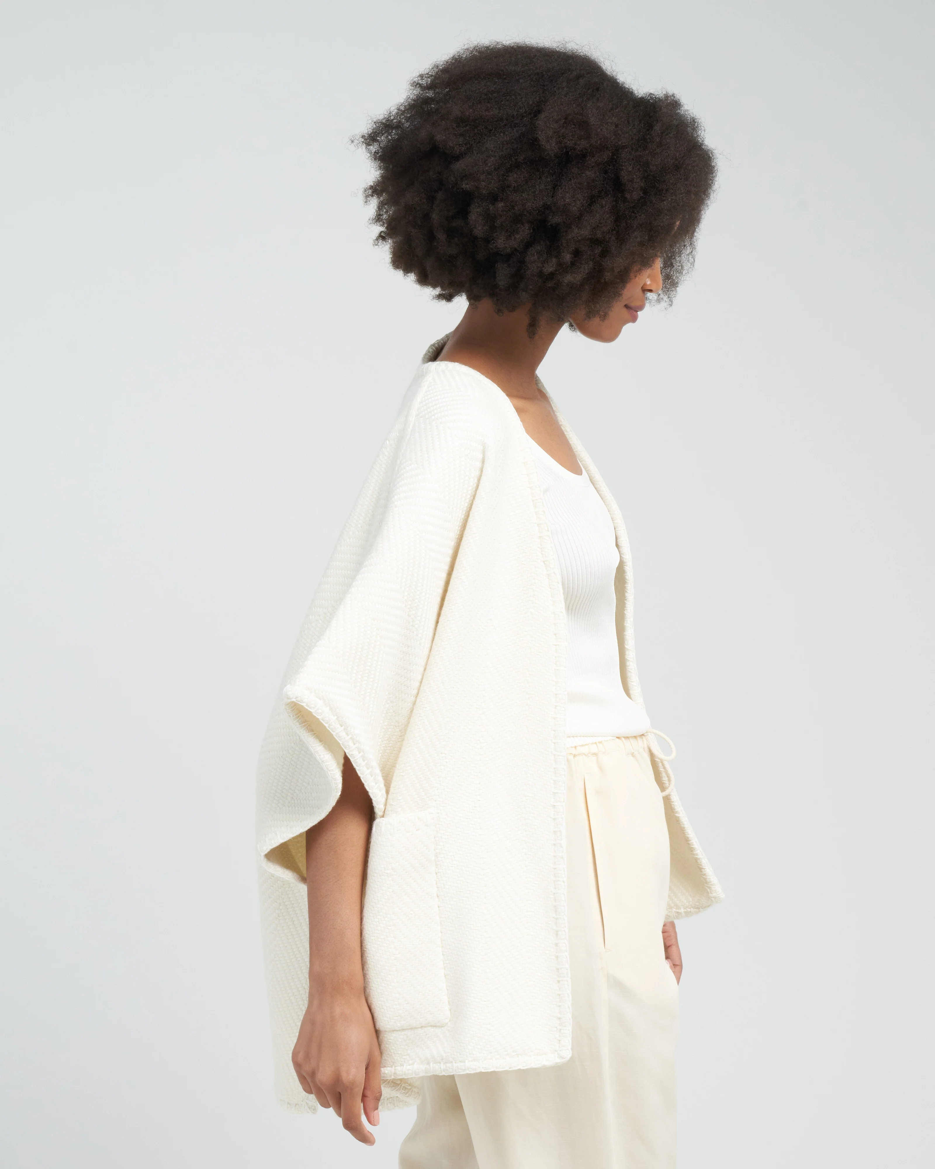 cami poncho - cream - Image 3