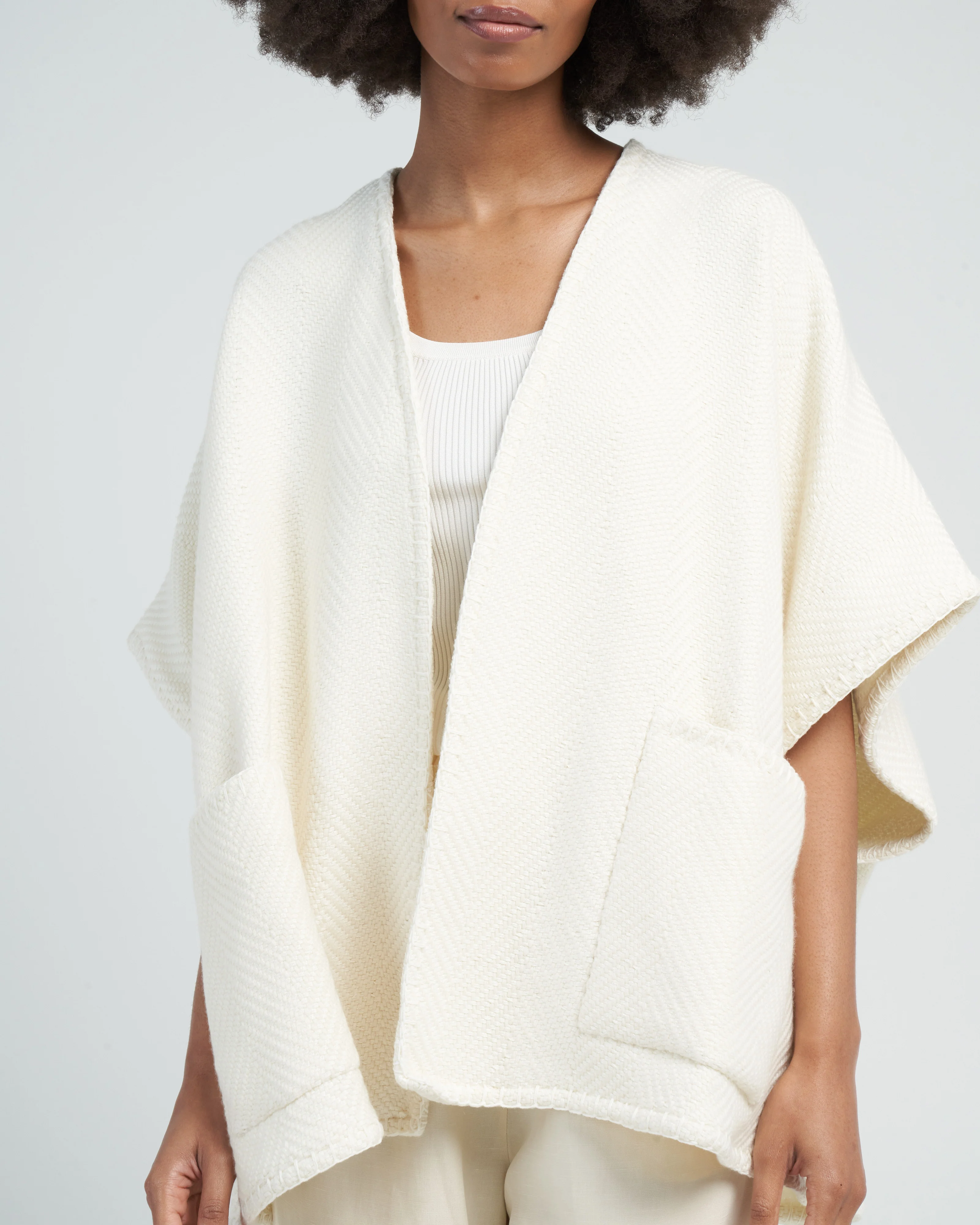 cami poncho - cream - Image 5