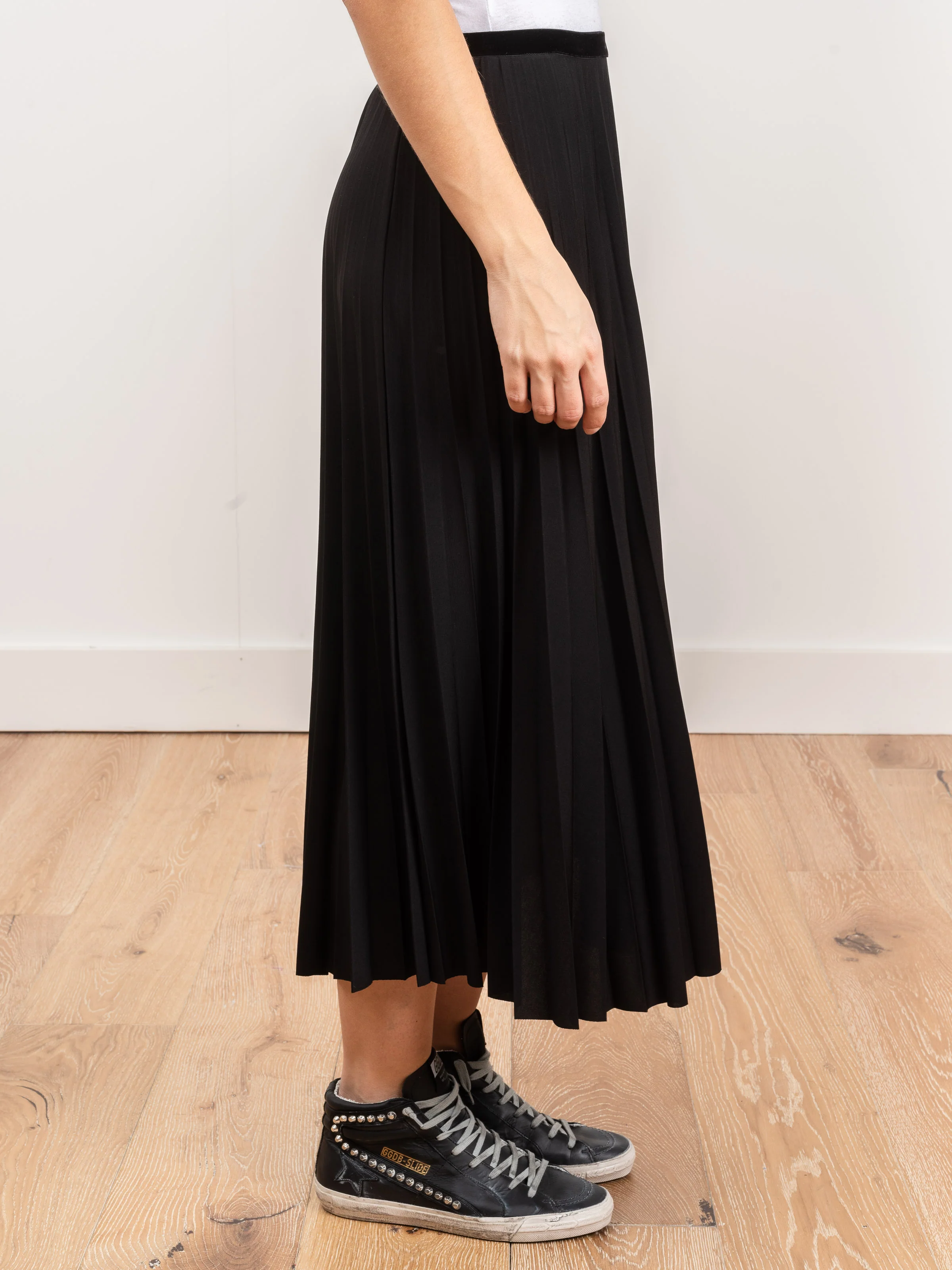 pleat skirt - black - Image 2
