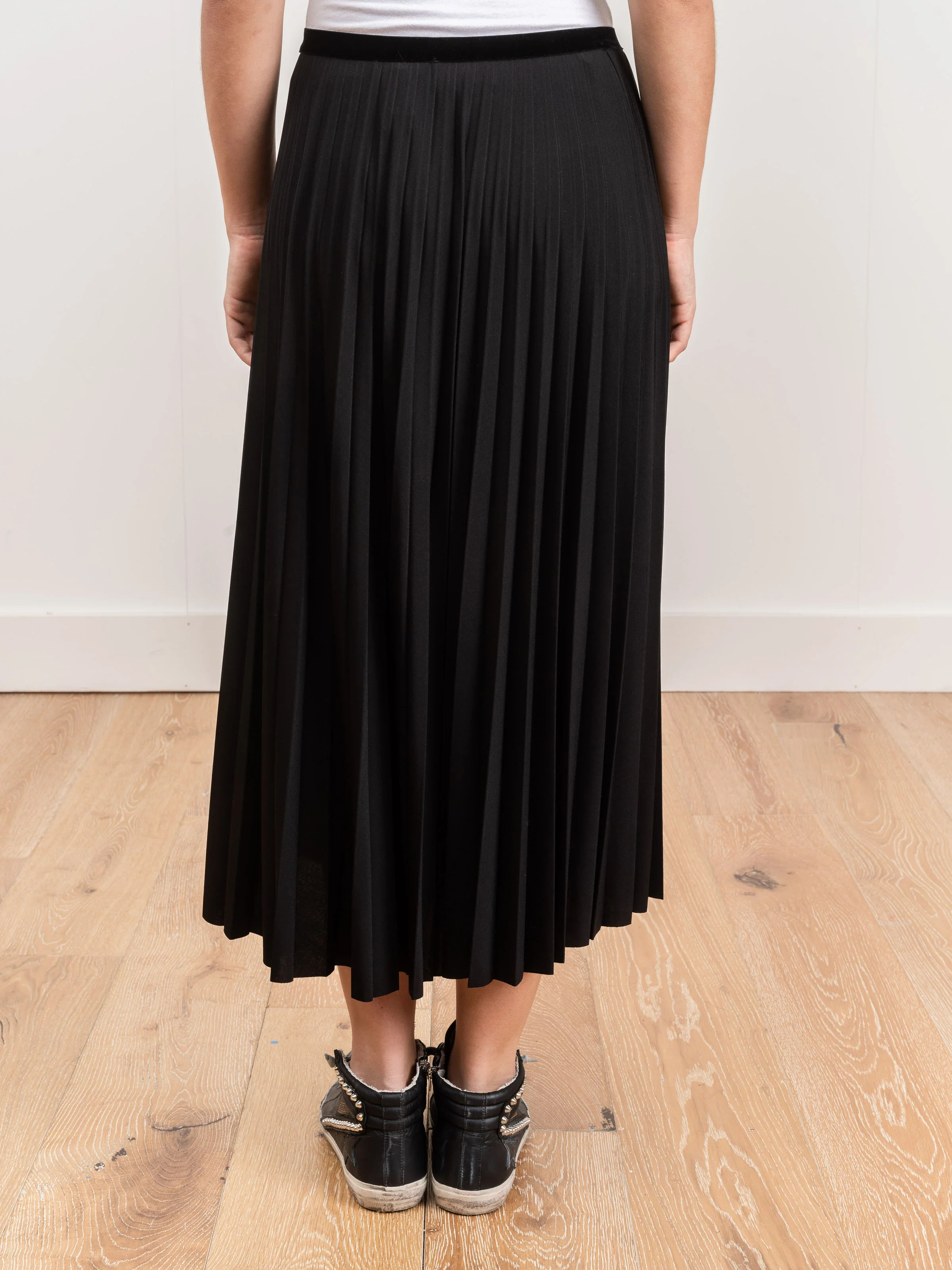 pleat skirt - black - Image 3