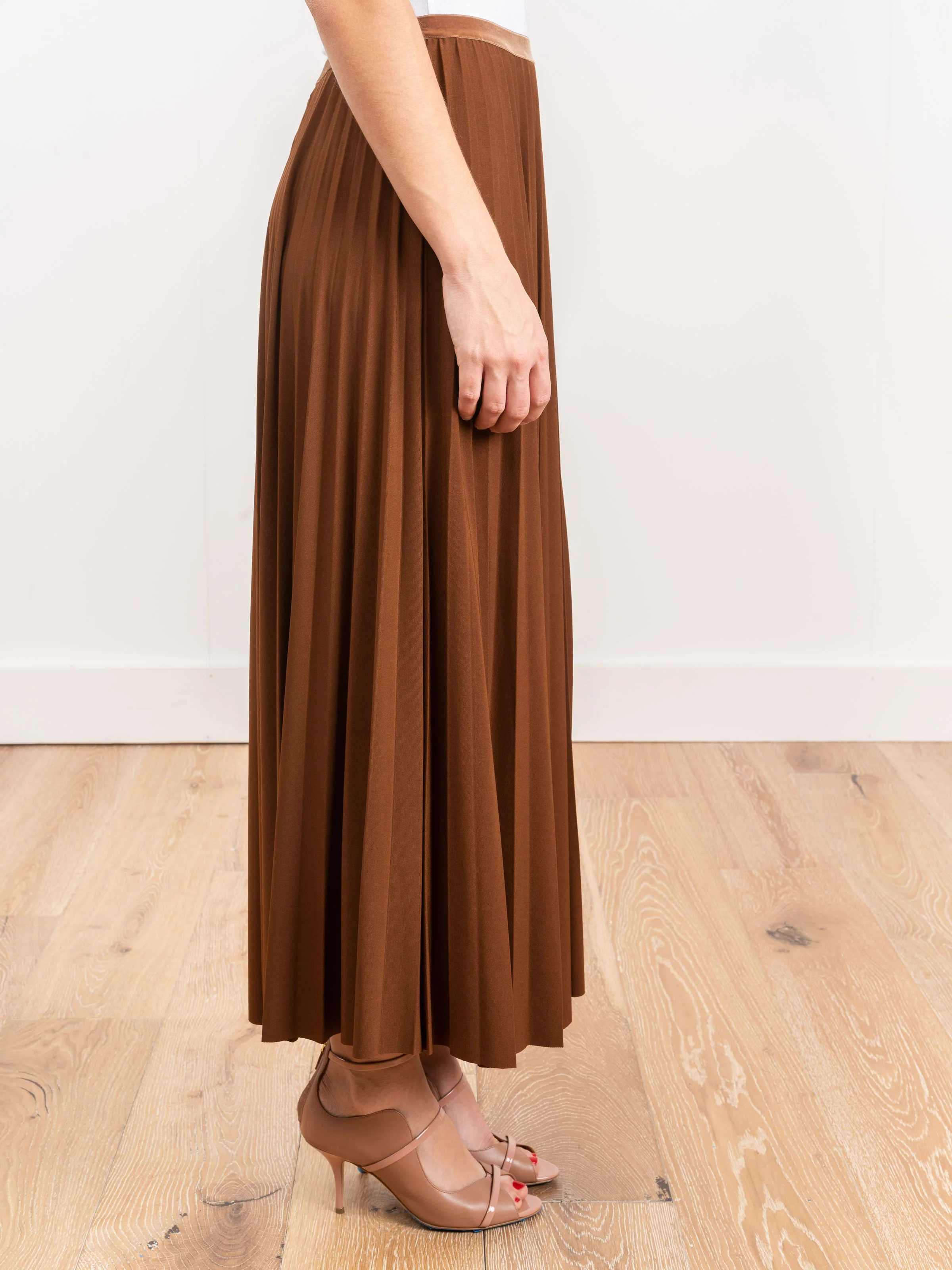 pleat skirt - tobacco - Image 2