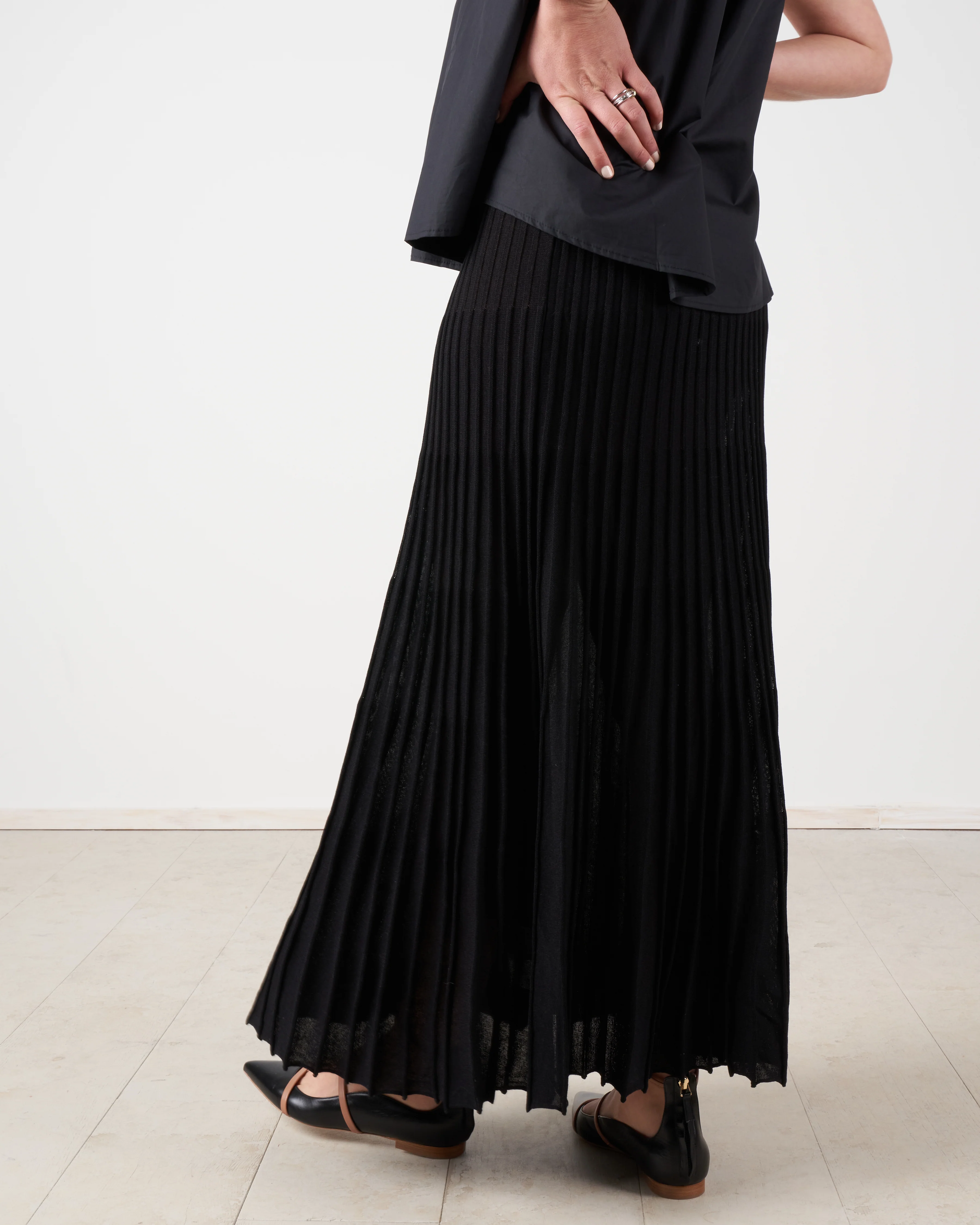pleated skirt - nero - Image 3