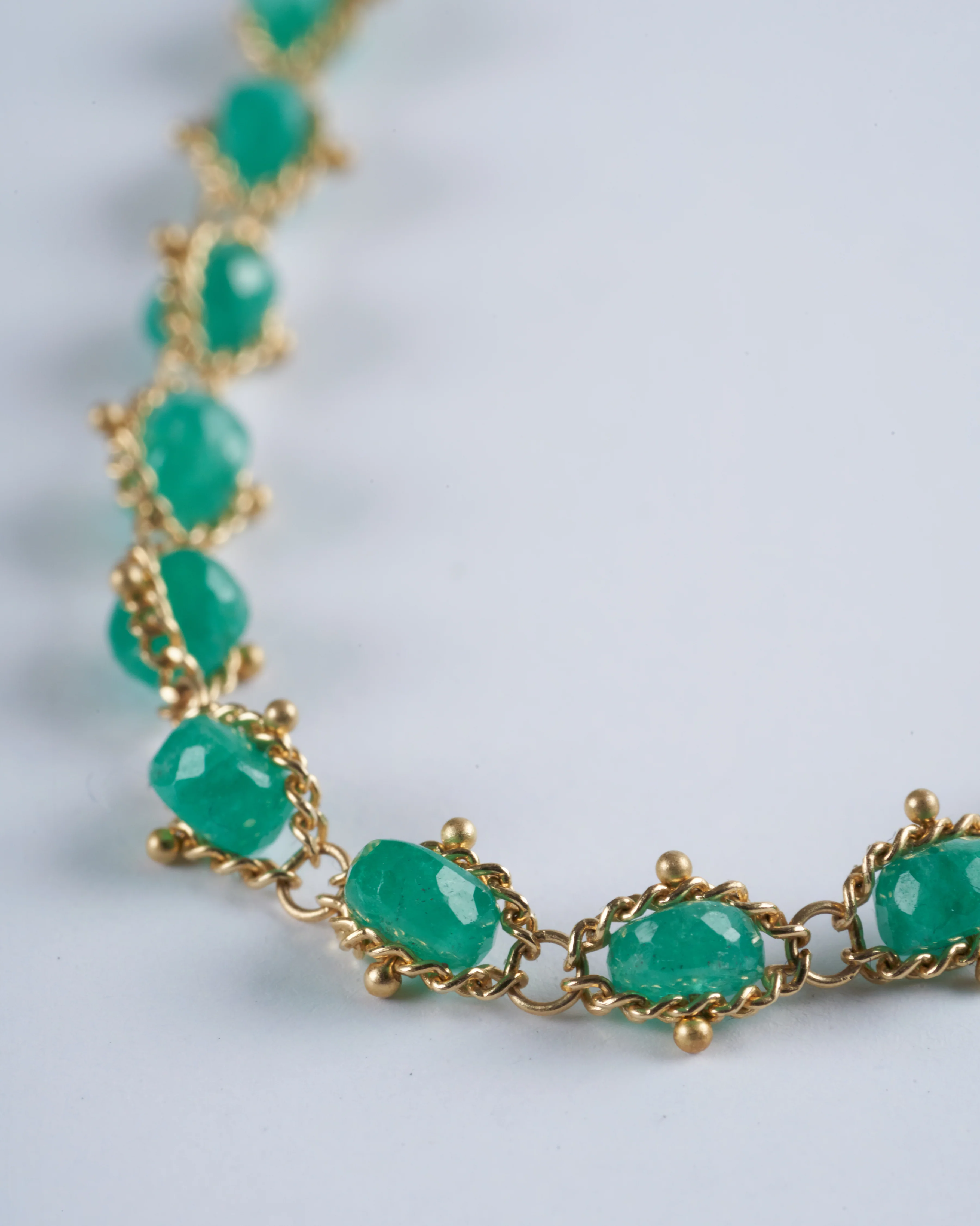 crochet emerald necklace - Image 2