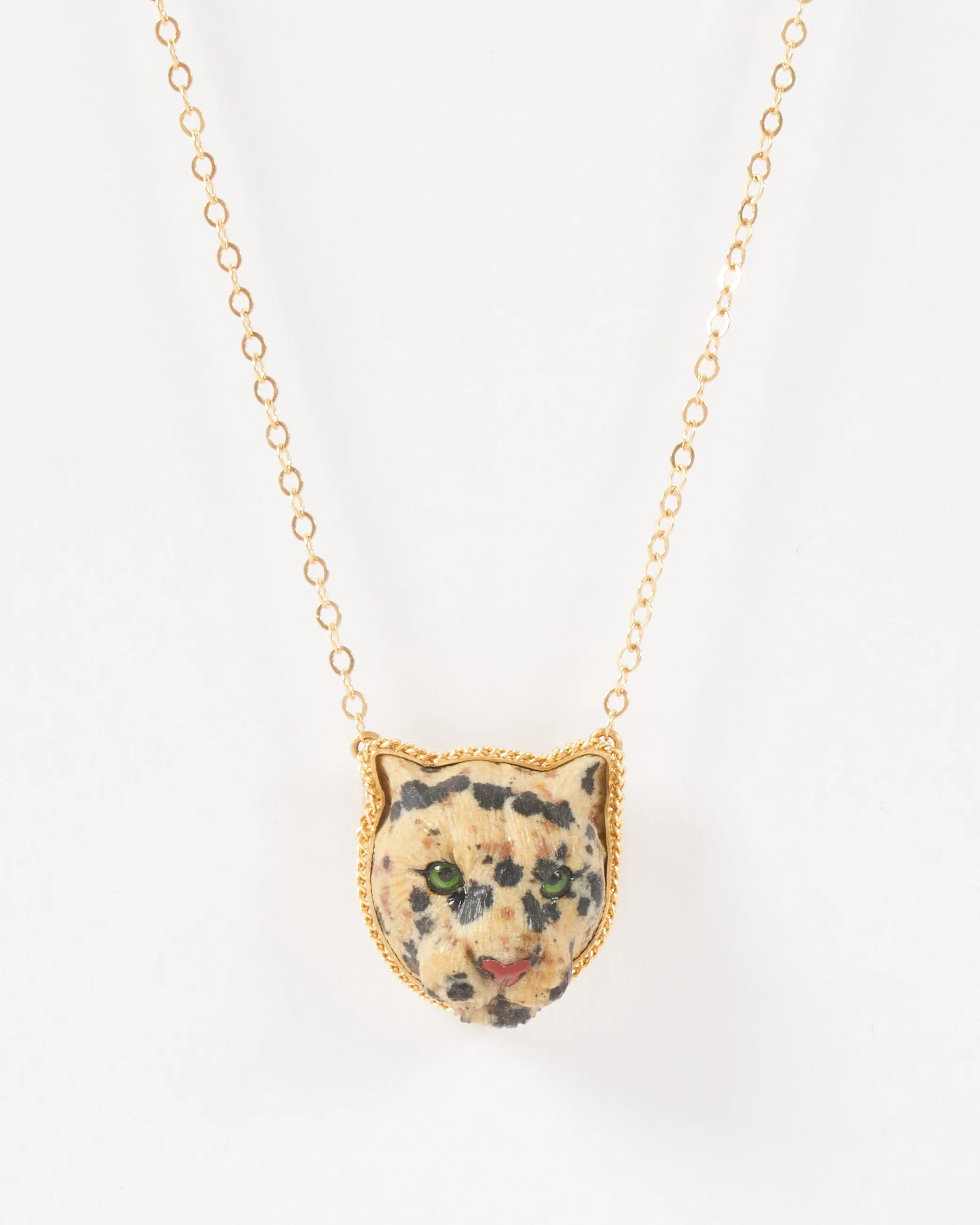 leopard front facing necklace - Image 2