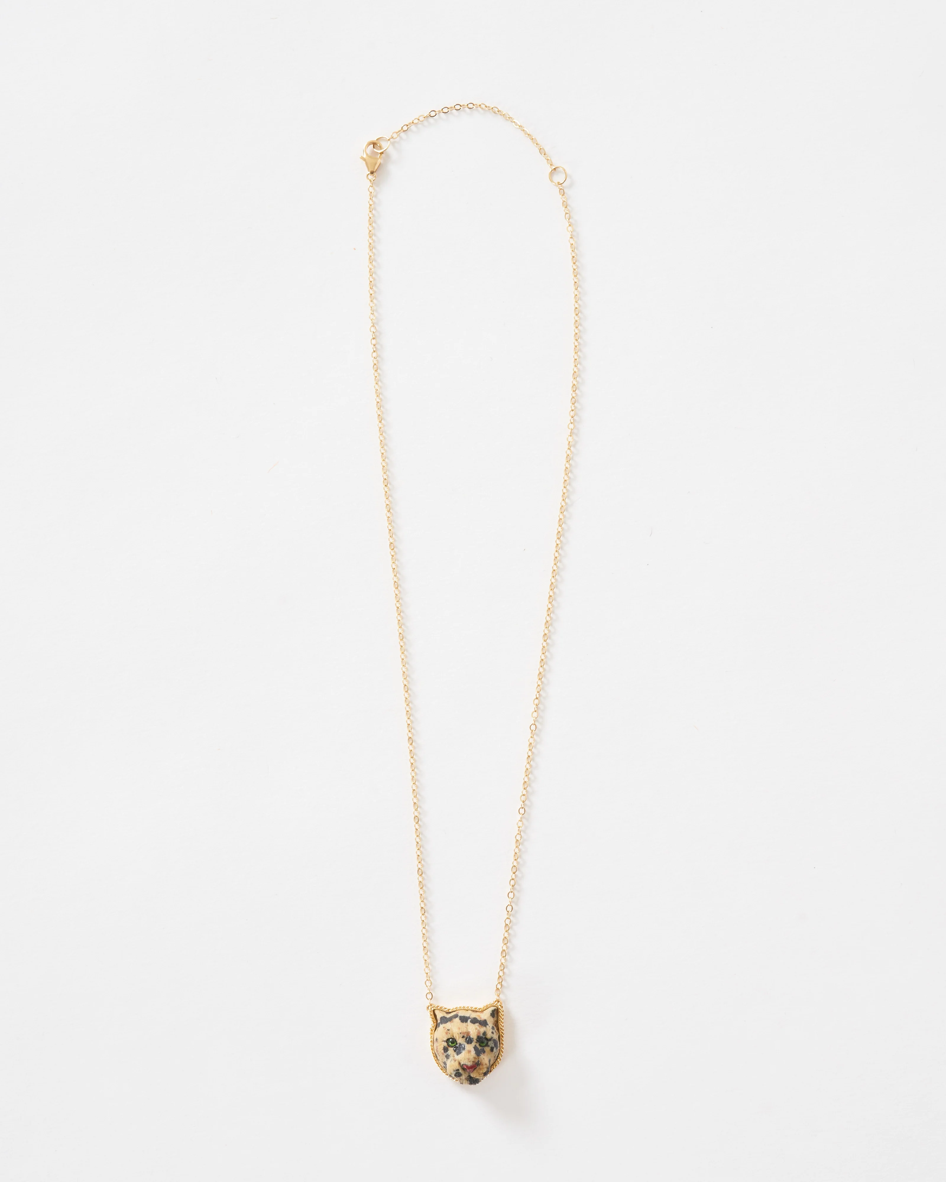 leopard front facing necklace - Image 4