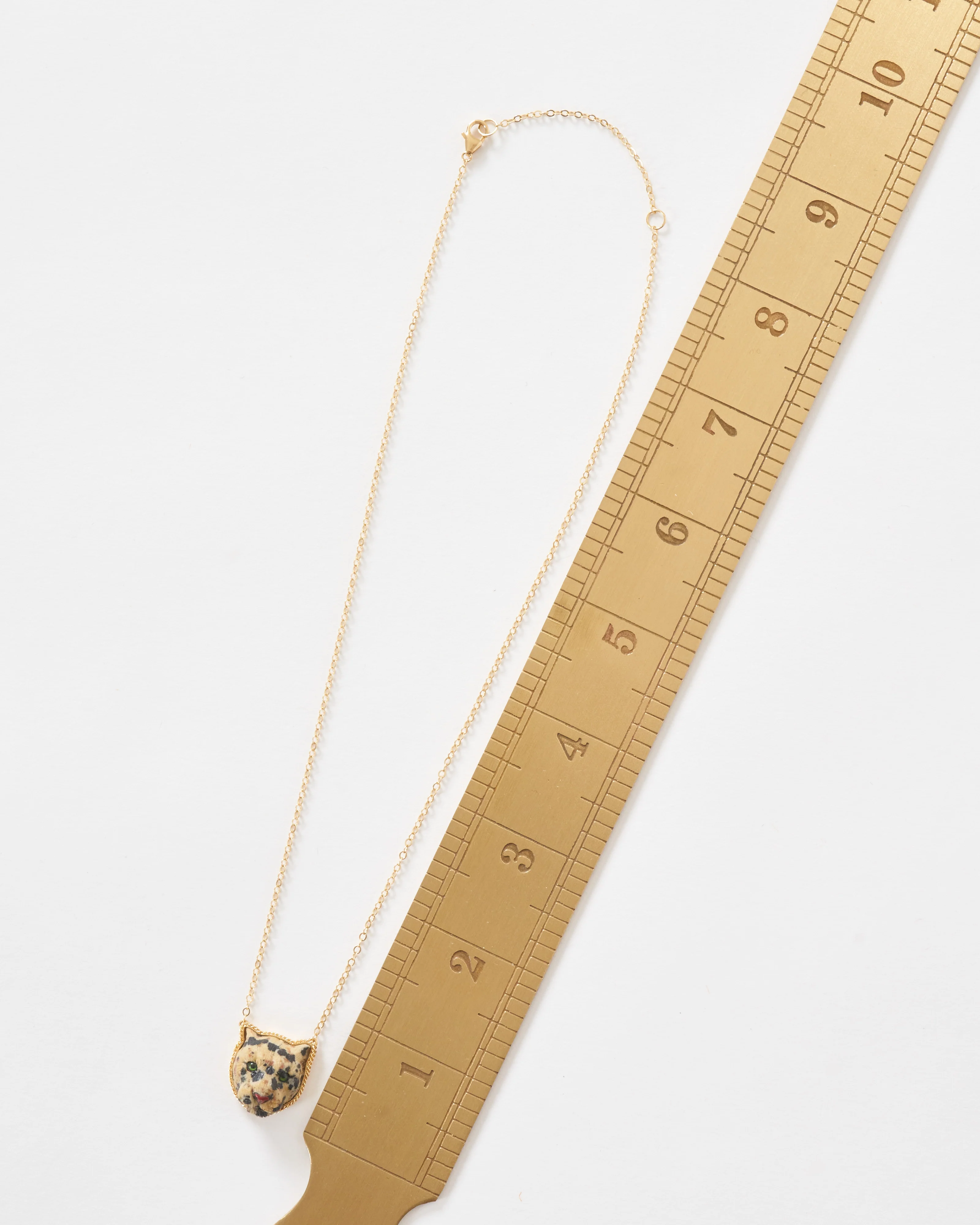 leopard front facing necklace - Image 5