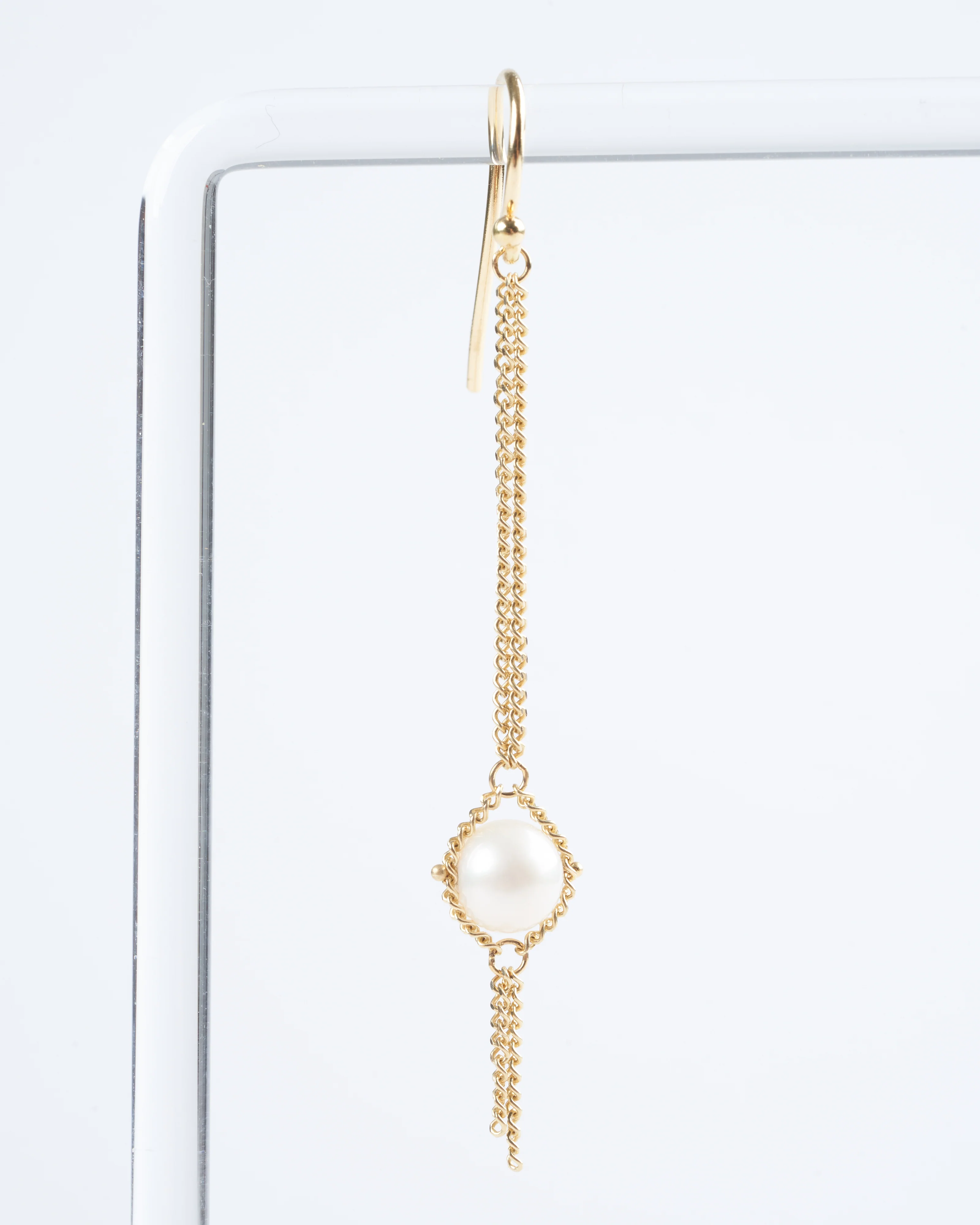 pearl drop earrings - pearl/ gold - Image 2