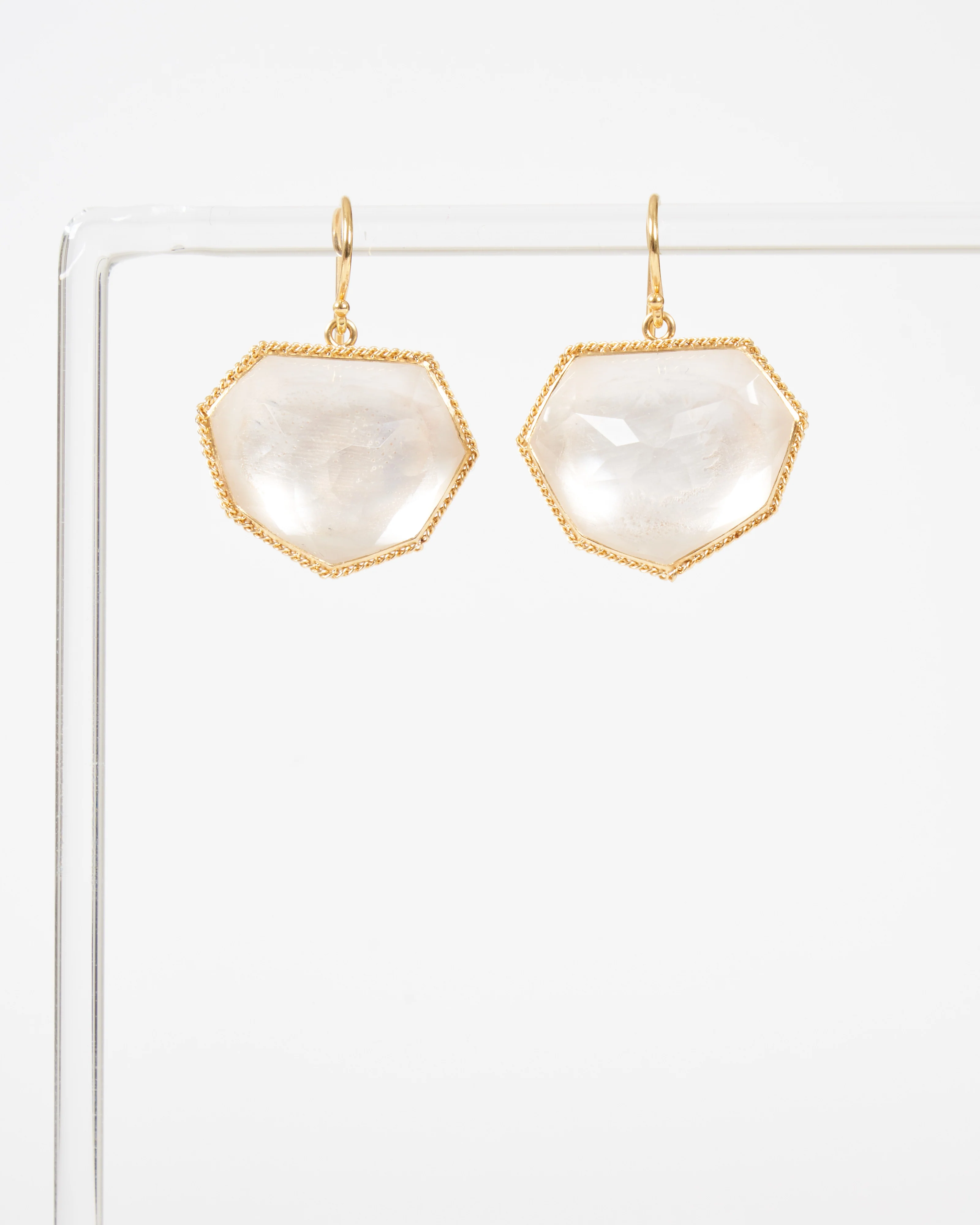 rock crystal earrings