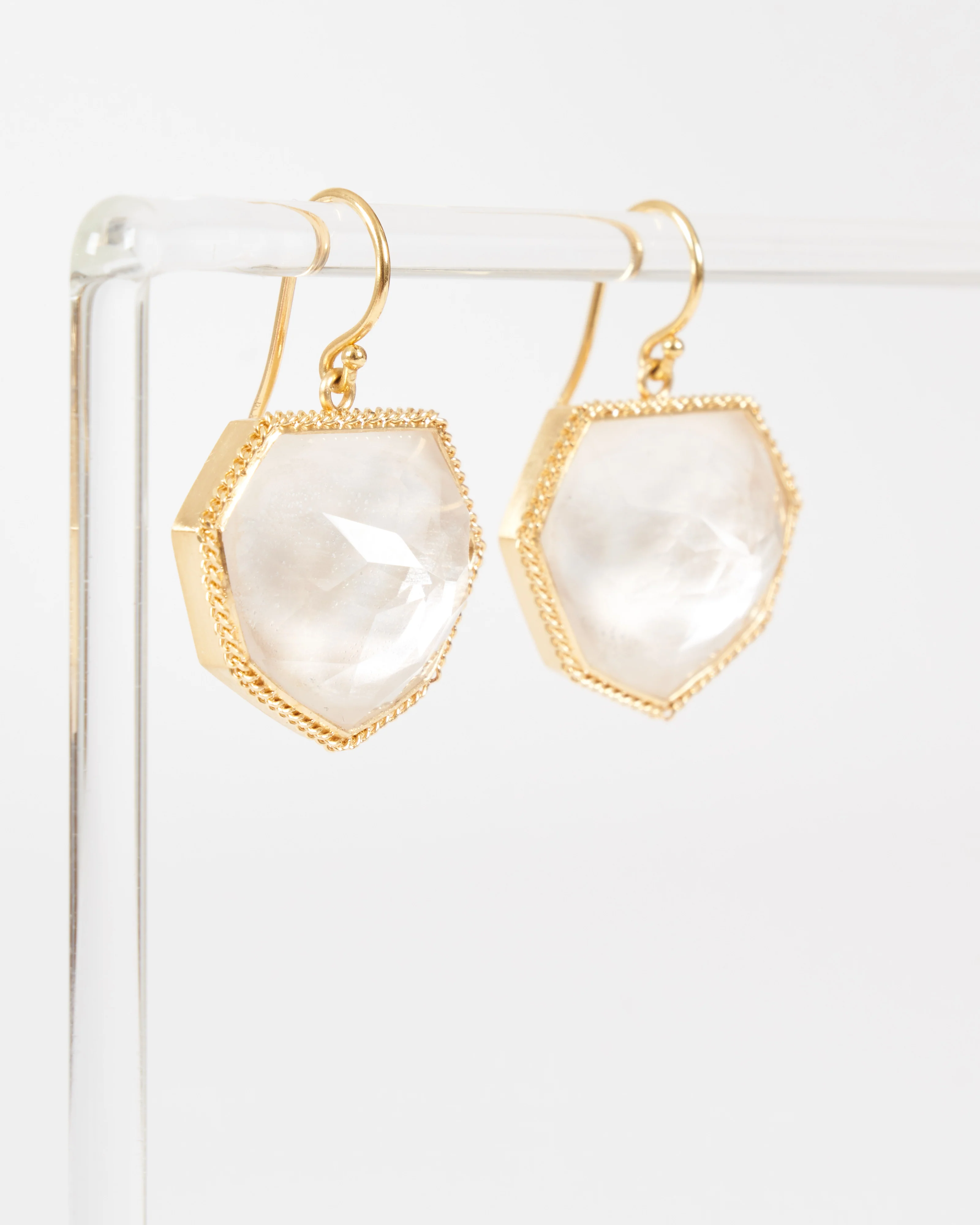 rock crystal earrings - Image 2