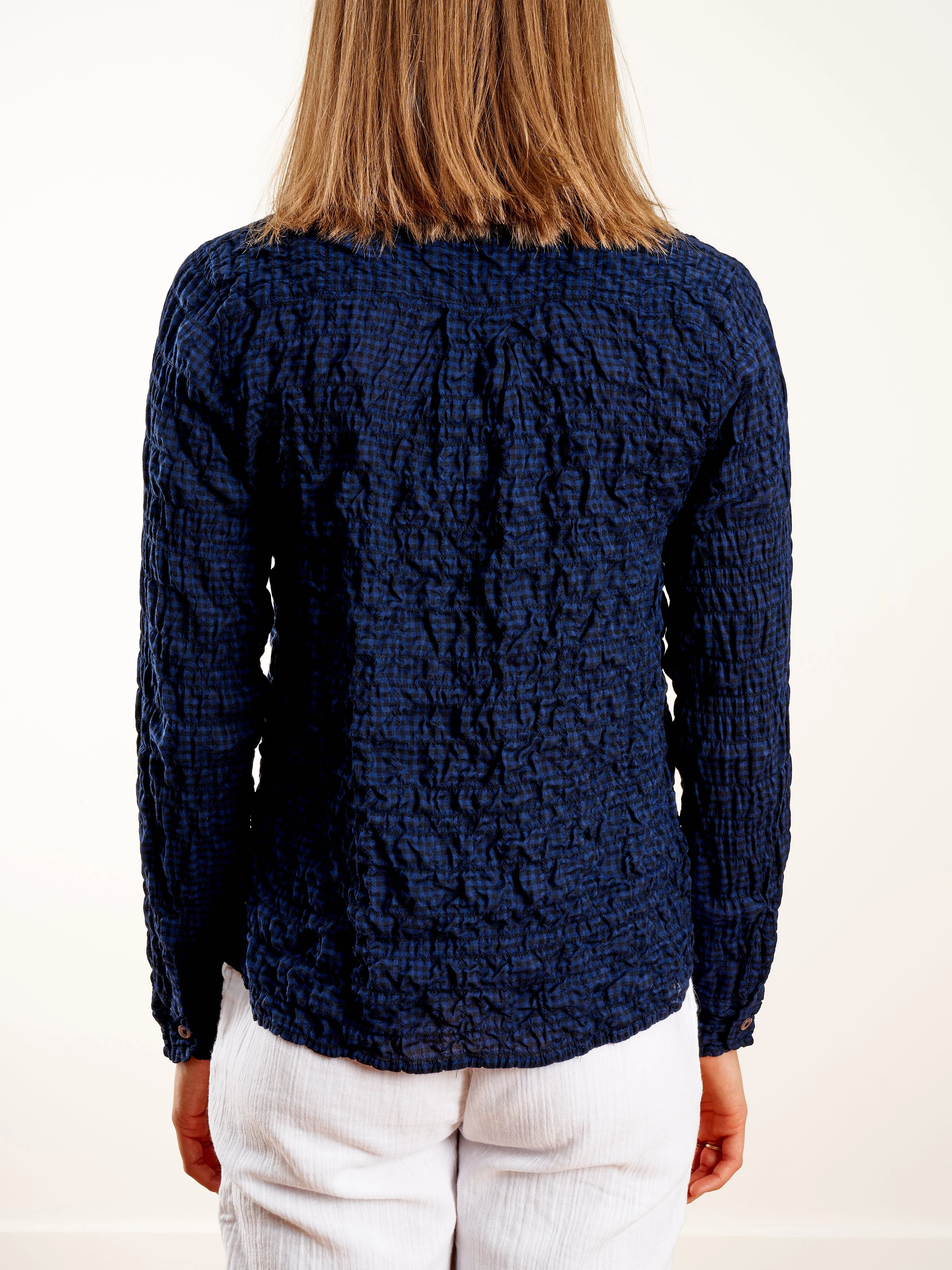 hampton pullover -  black/navy check - Image 4