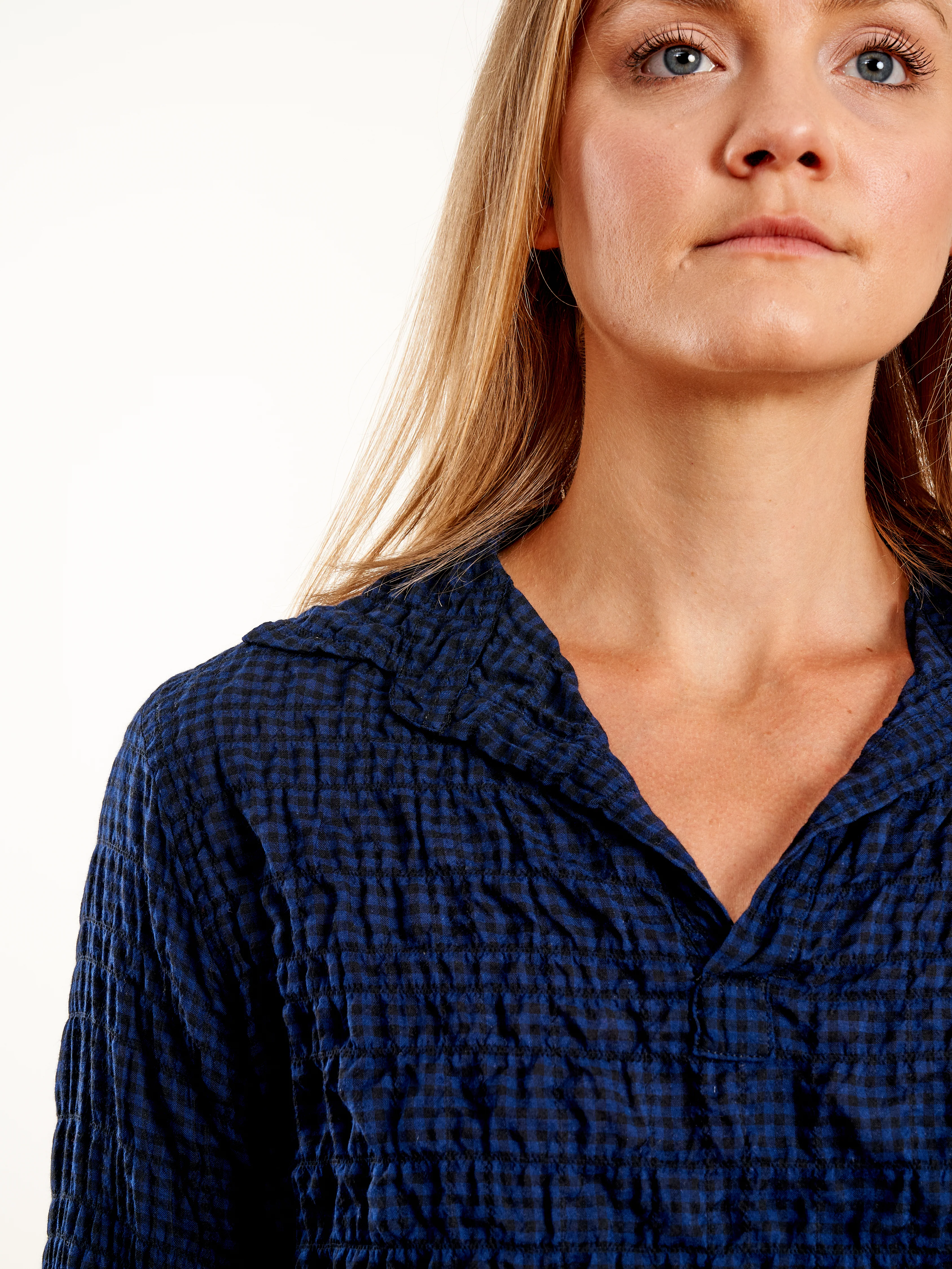 hampton pullover -  black/navy check - Image 5