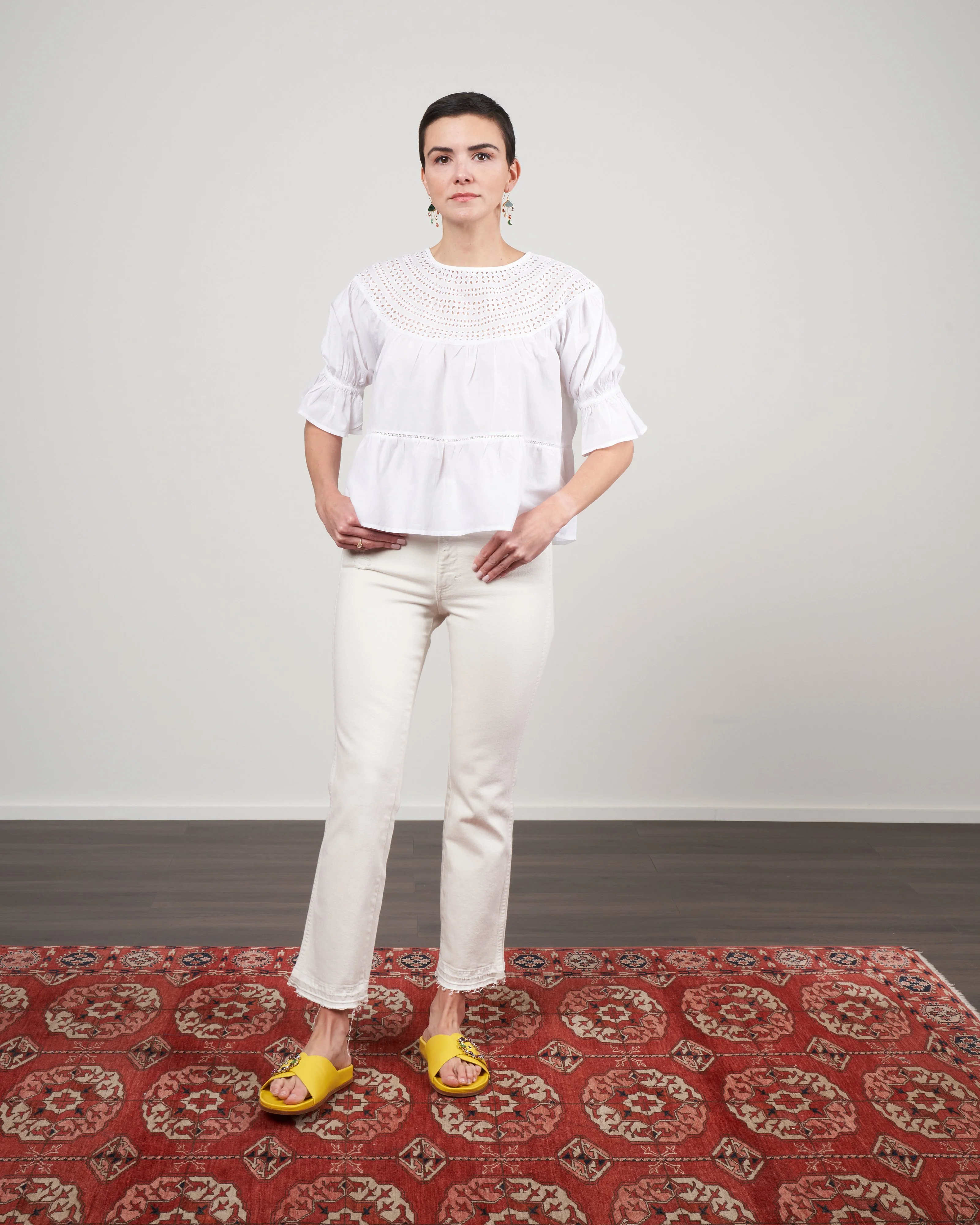 bella high rise slight boot cut jeans - white oak - Image 2