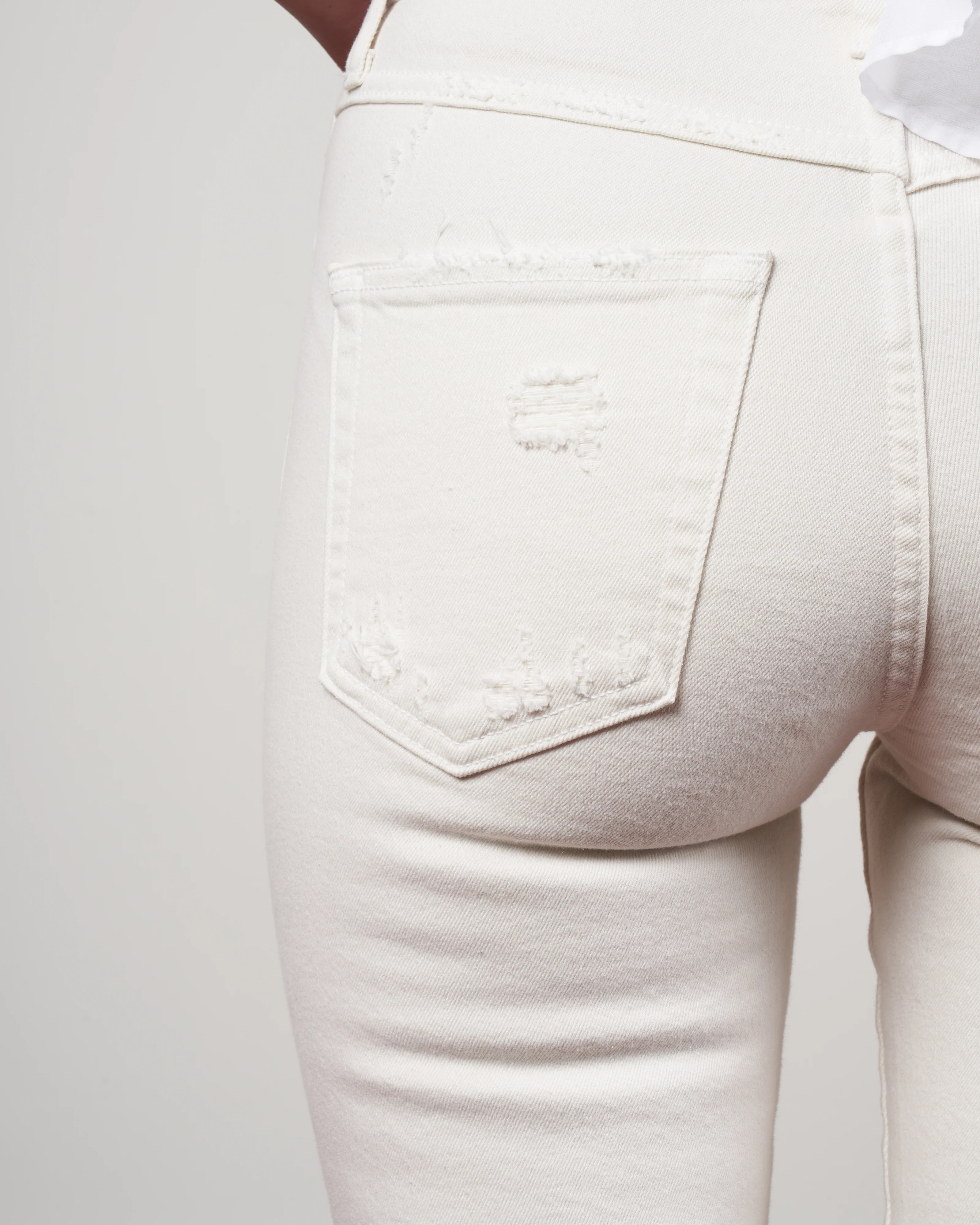 bella high rise slight boot cut jeans - white oak - Image 5