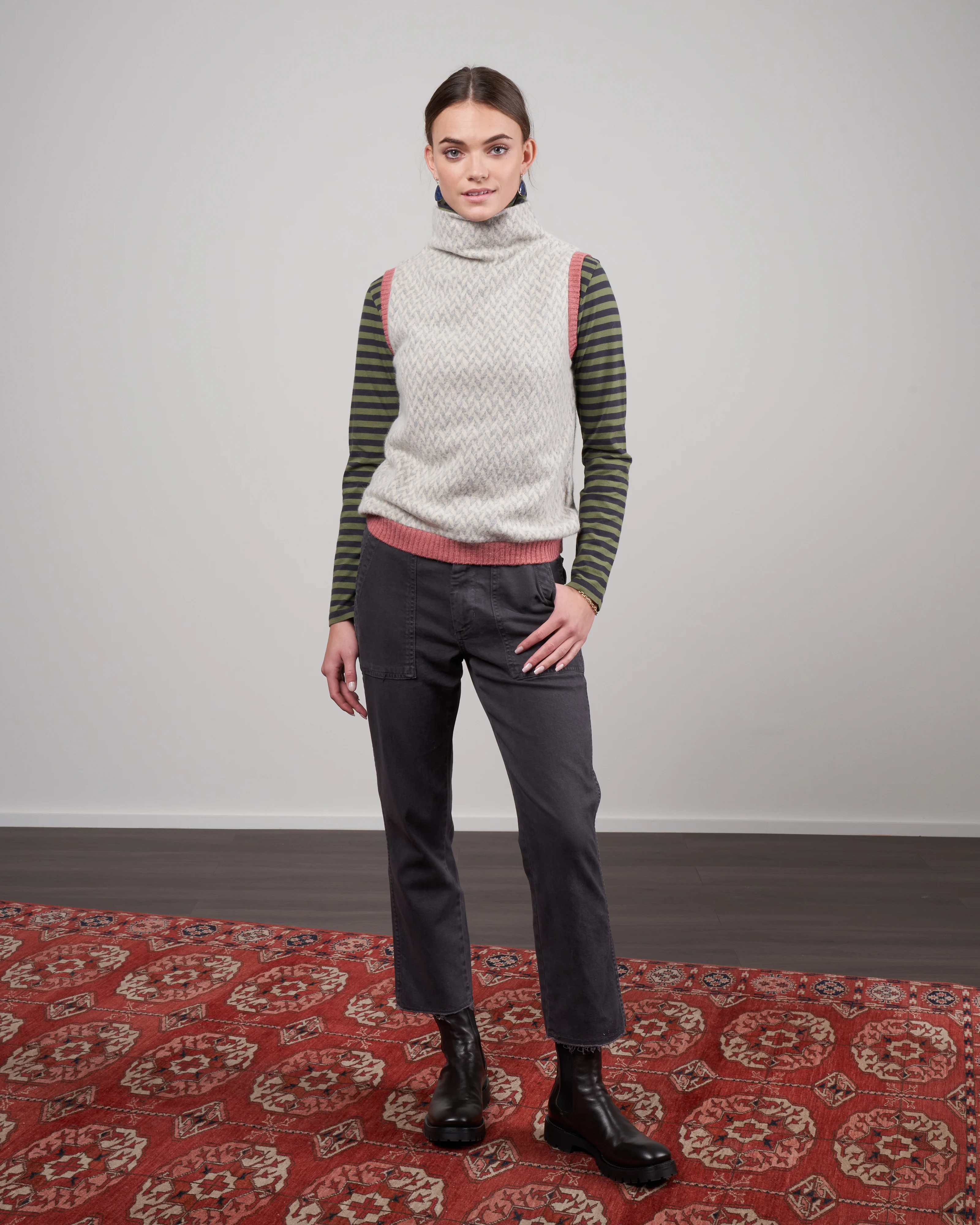 easy army trouser - washed black - Image 2
