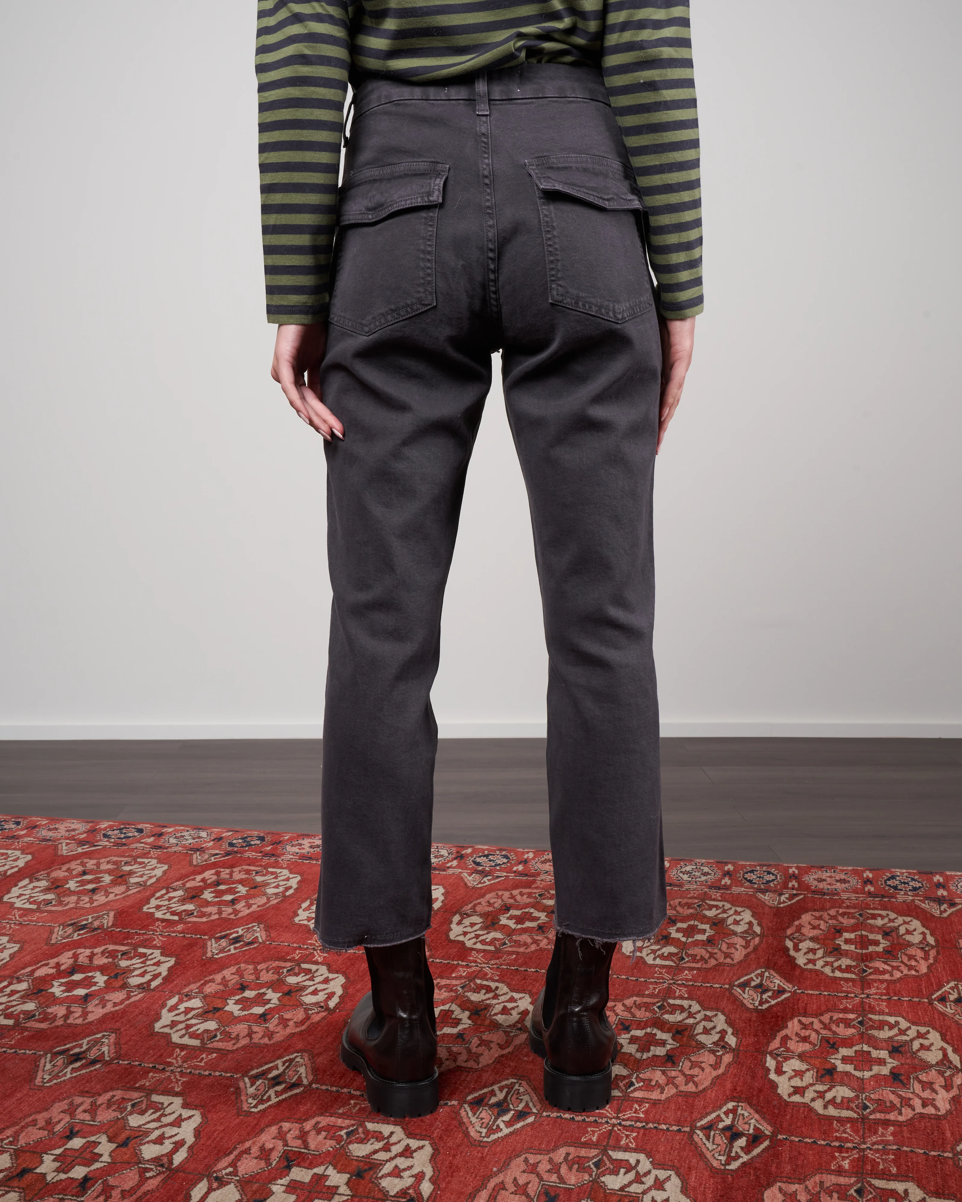 easy army trouser - washed black - Image 4