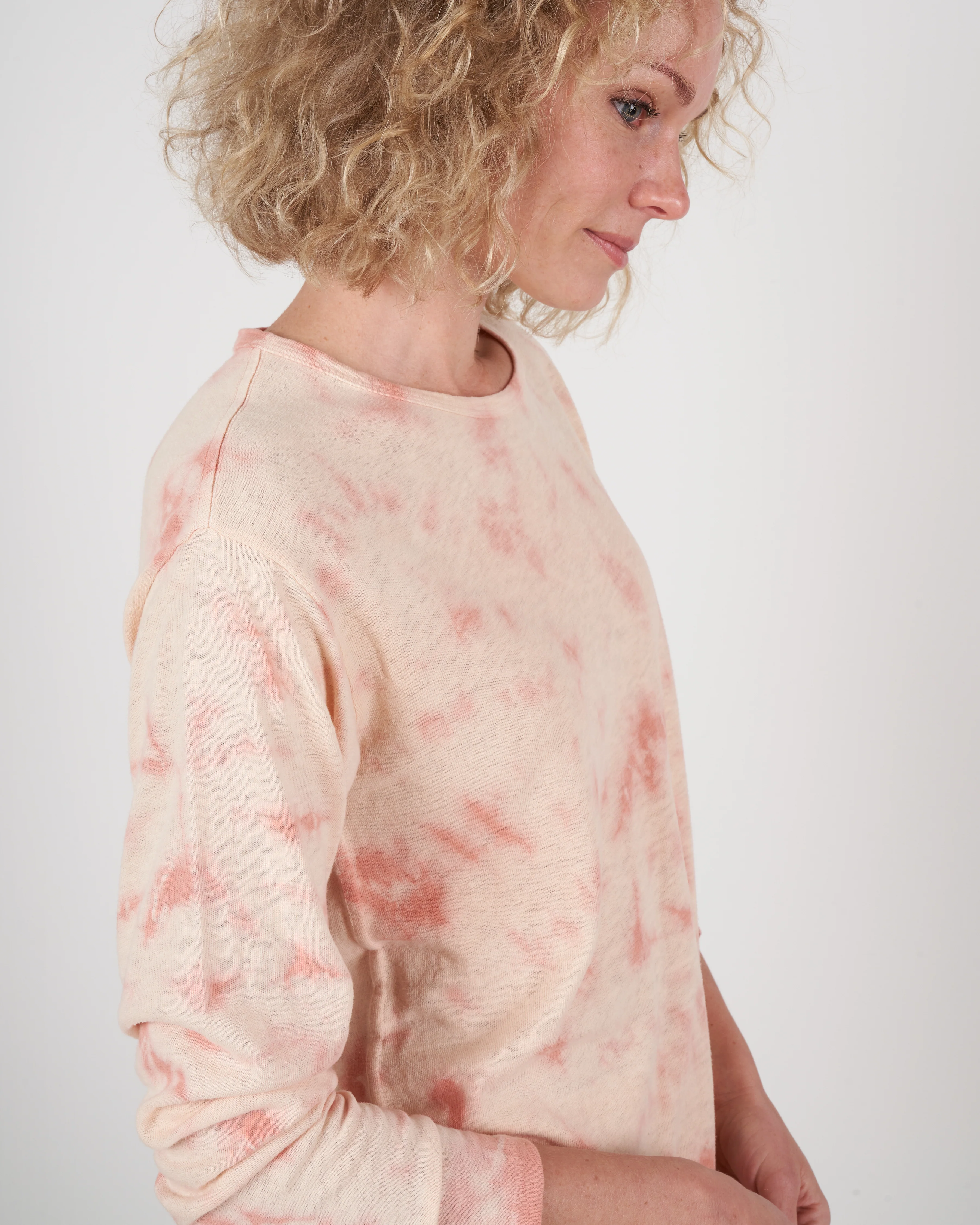 scoop neck tee - sherbet tie dye - Image 4