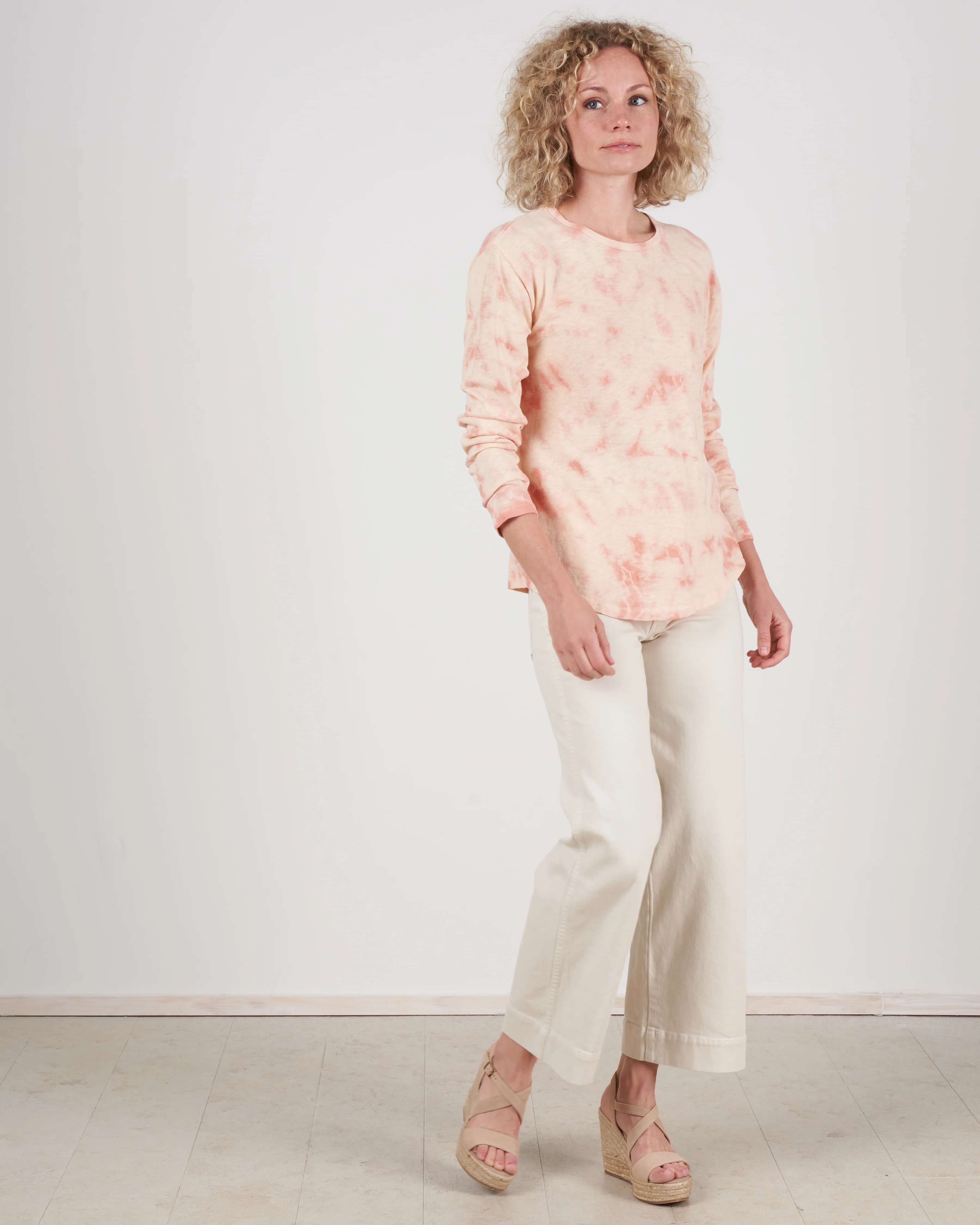 scoop neck tee - sherbet tie dye - Image 5