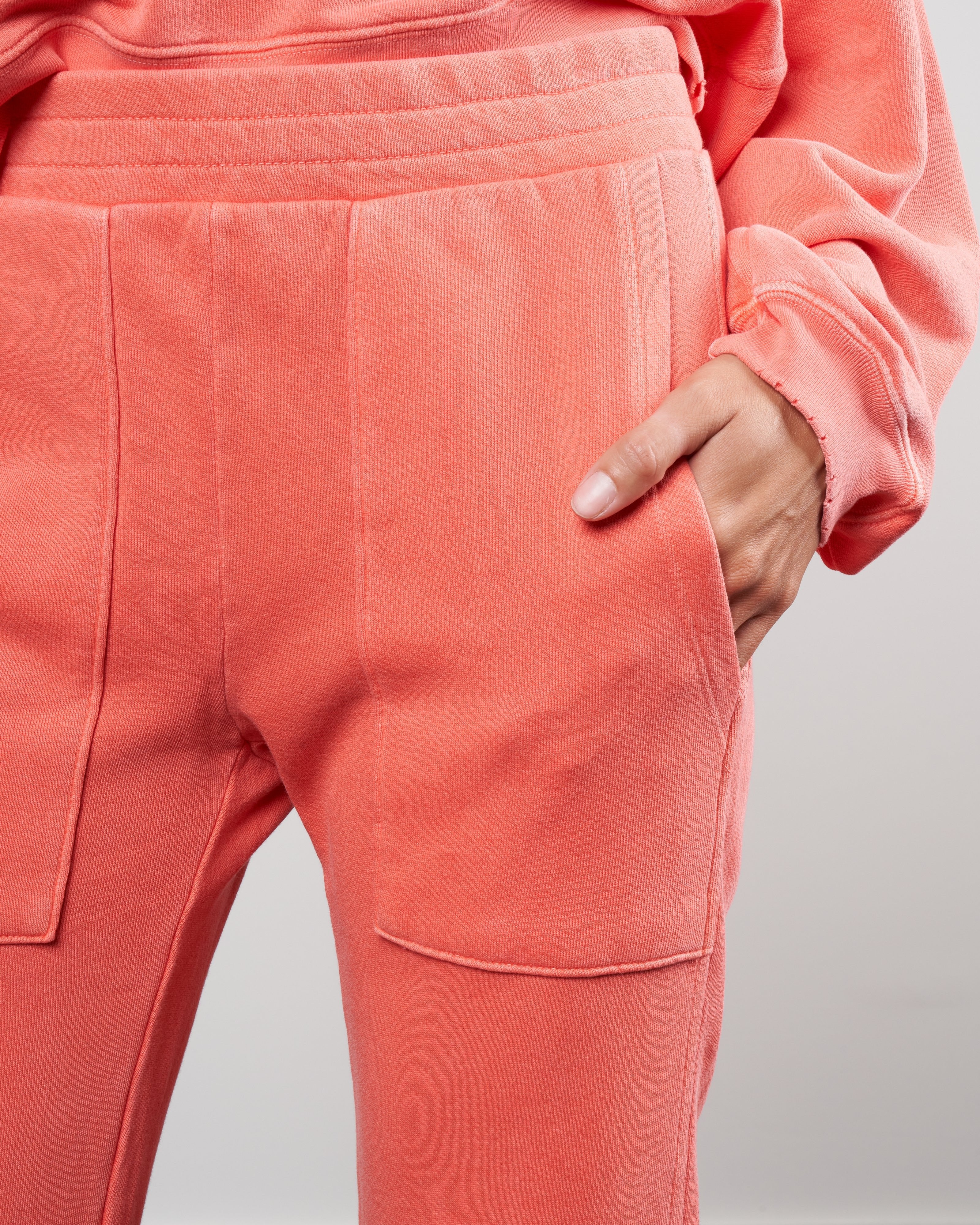 zoey straight leg sweatpant - flame - Image 5