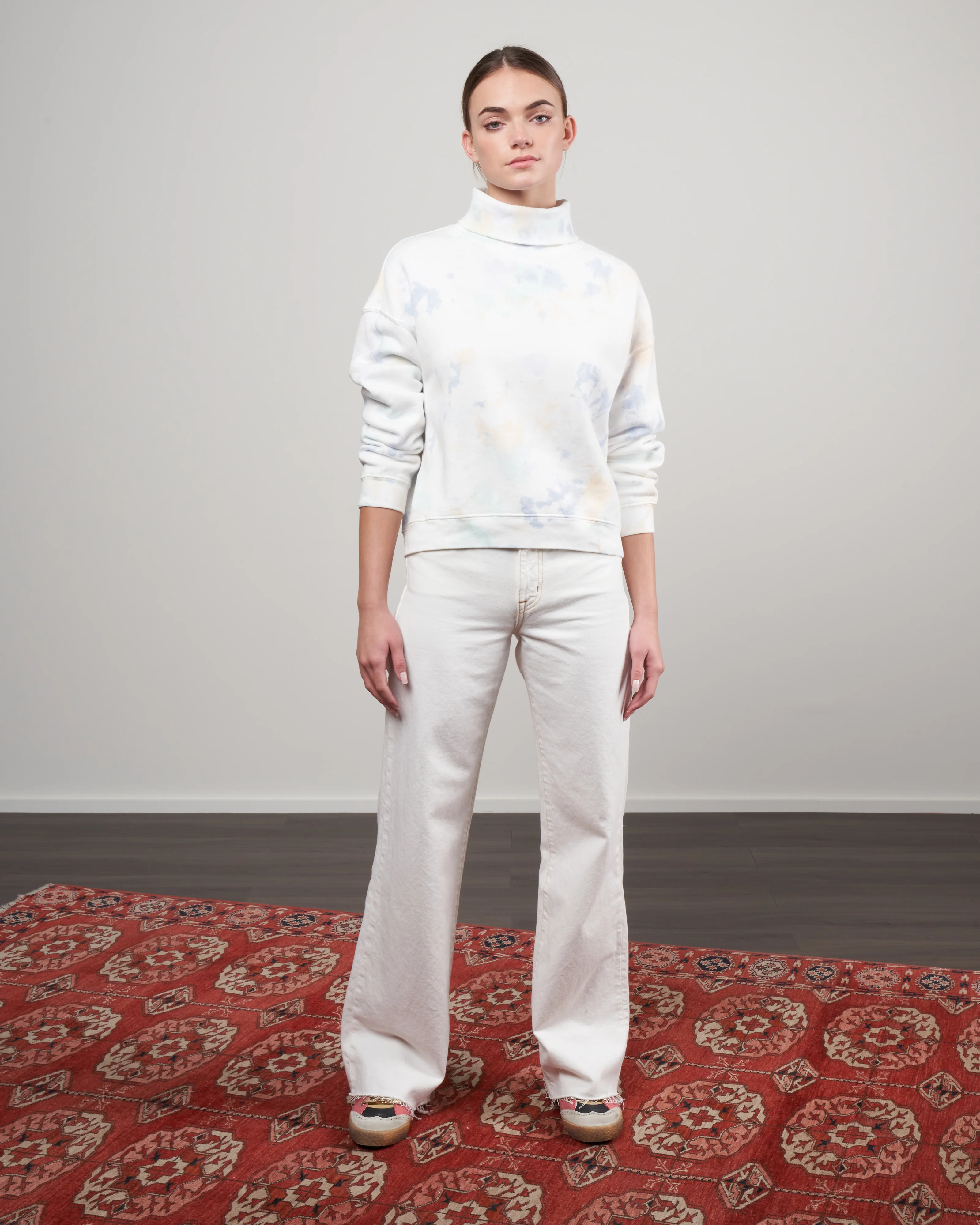 embrace me fleece sweatshirt - blue passion tie dye - Image 2