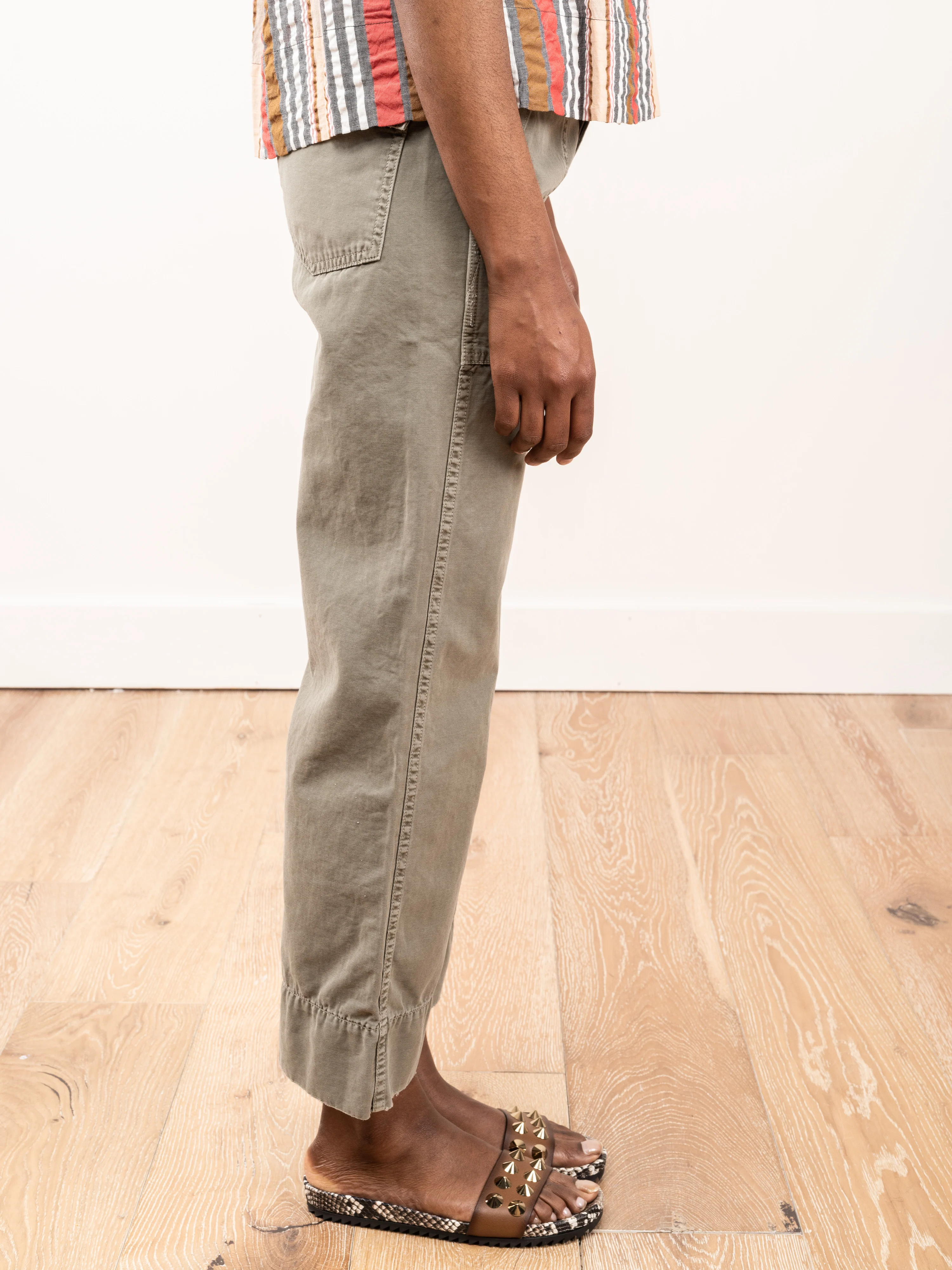 wide leg pant - grey/green - Image 5