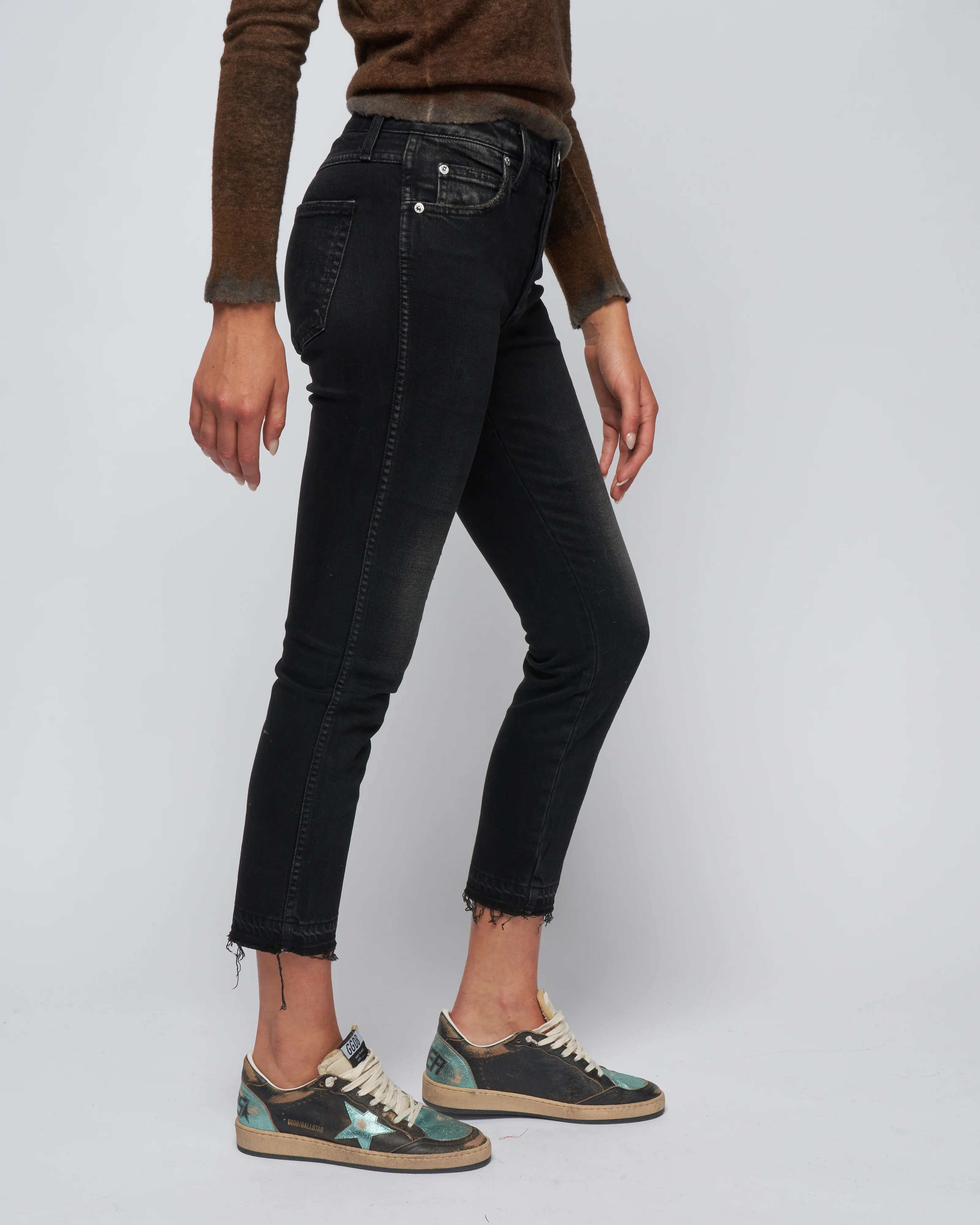 babe high rise slim straight - black magic - Image 3
