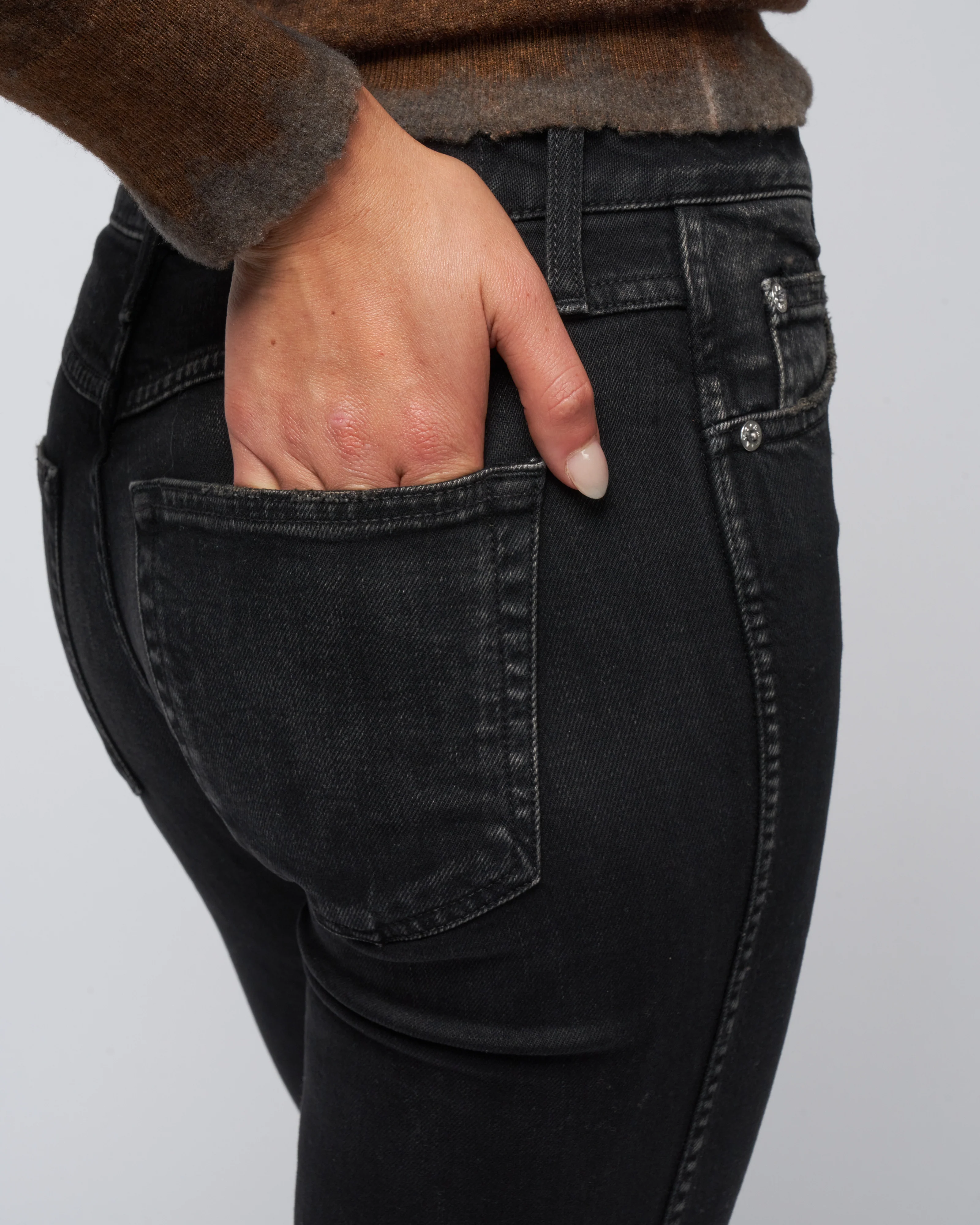 babe high rise slim straight - black magic - Image 5
