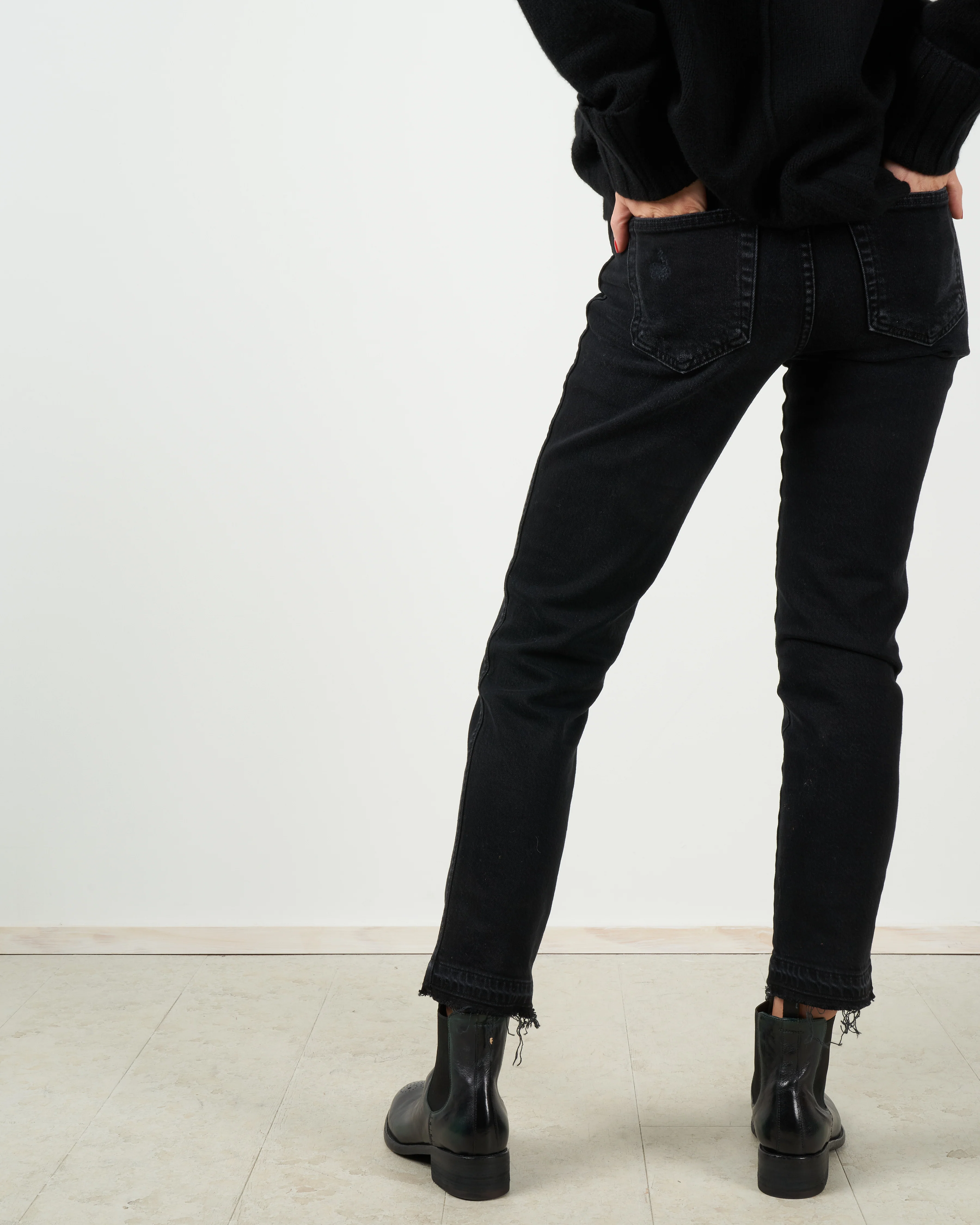 babe high rise slim straight jean - black magic - Image 2
