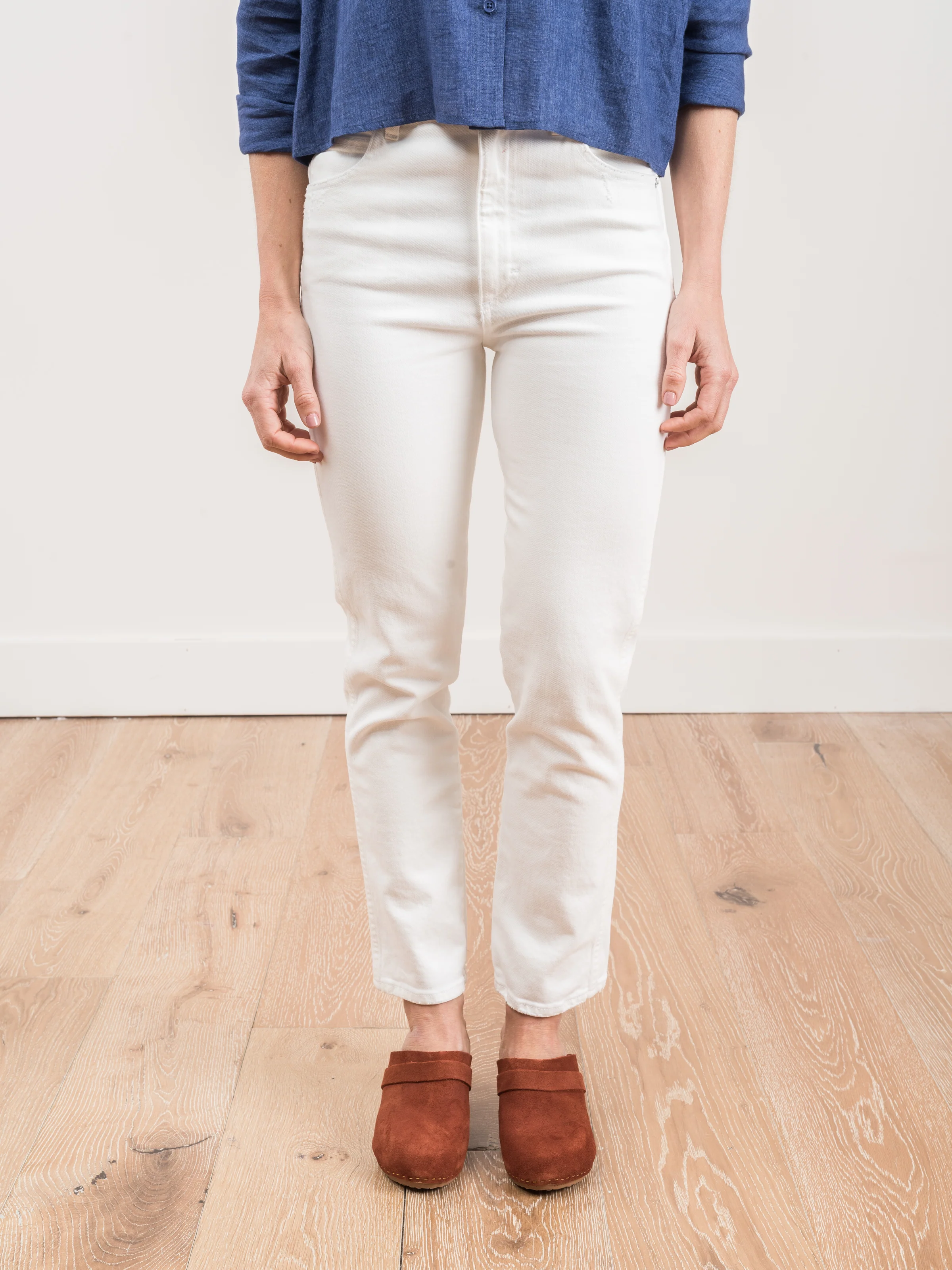 chloe crop jean w/ released waistband - Image 2