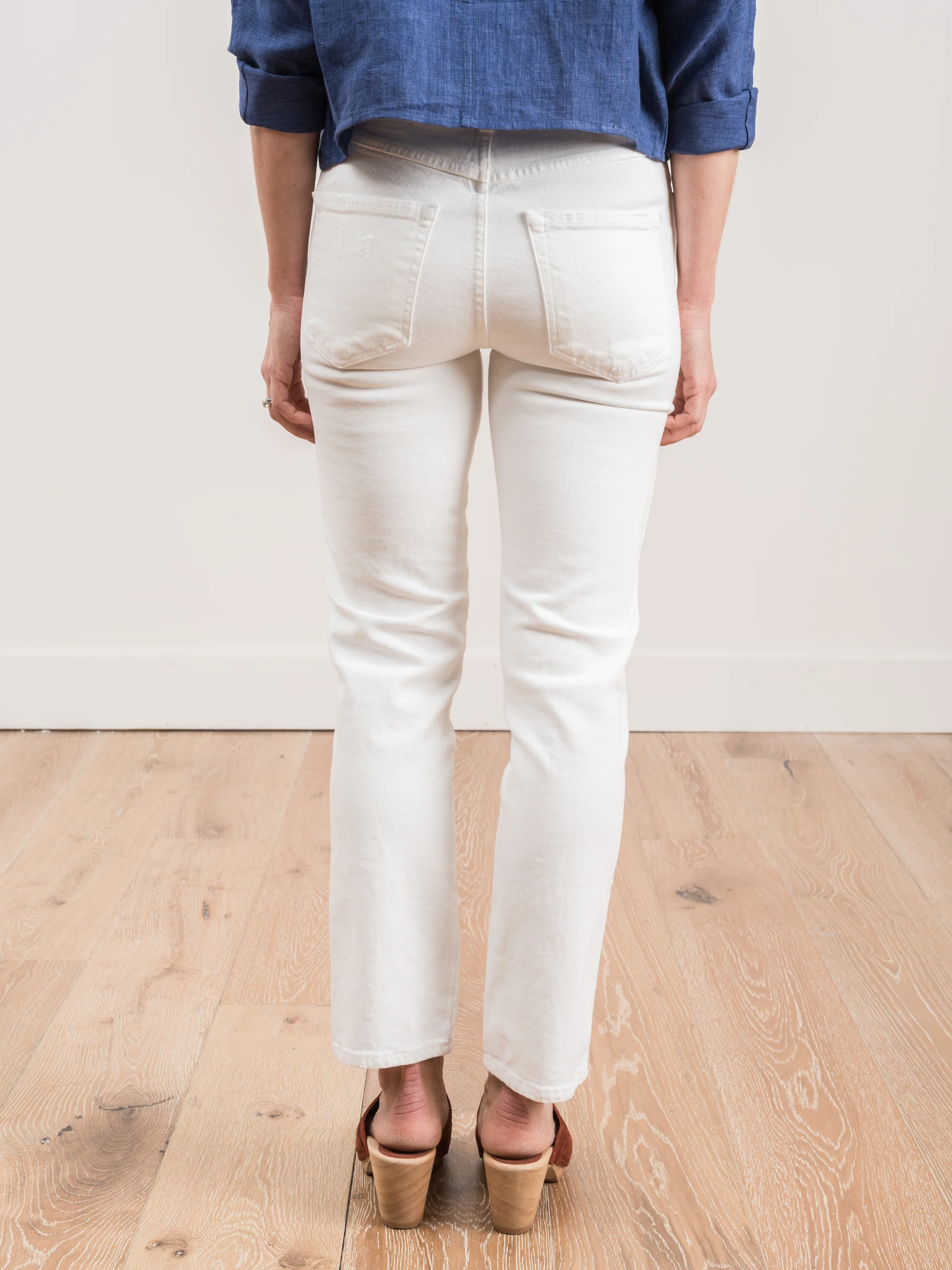 chloe crop jean w/ released waistband - Image 4