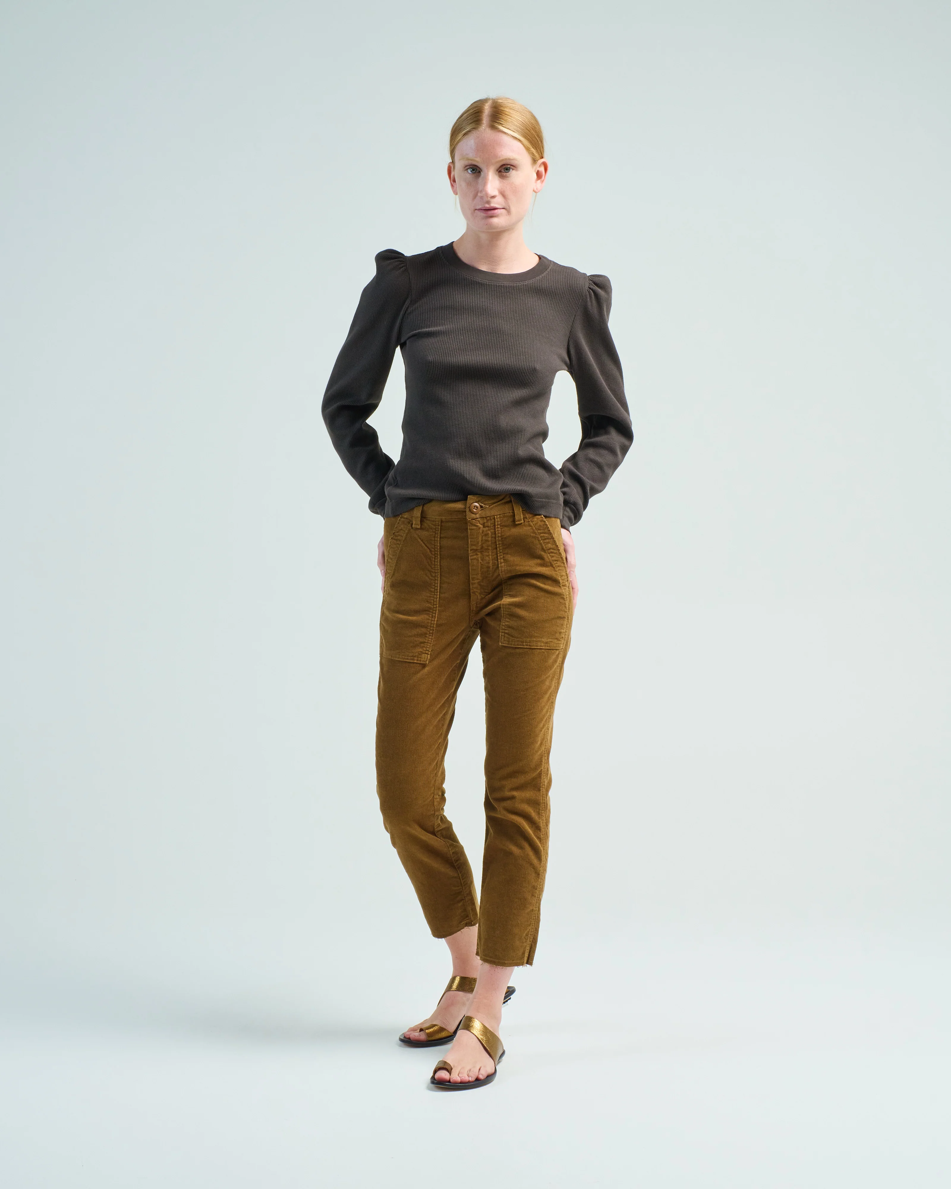 corduroy easy army trouser - Image 2