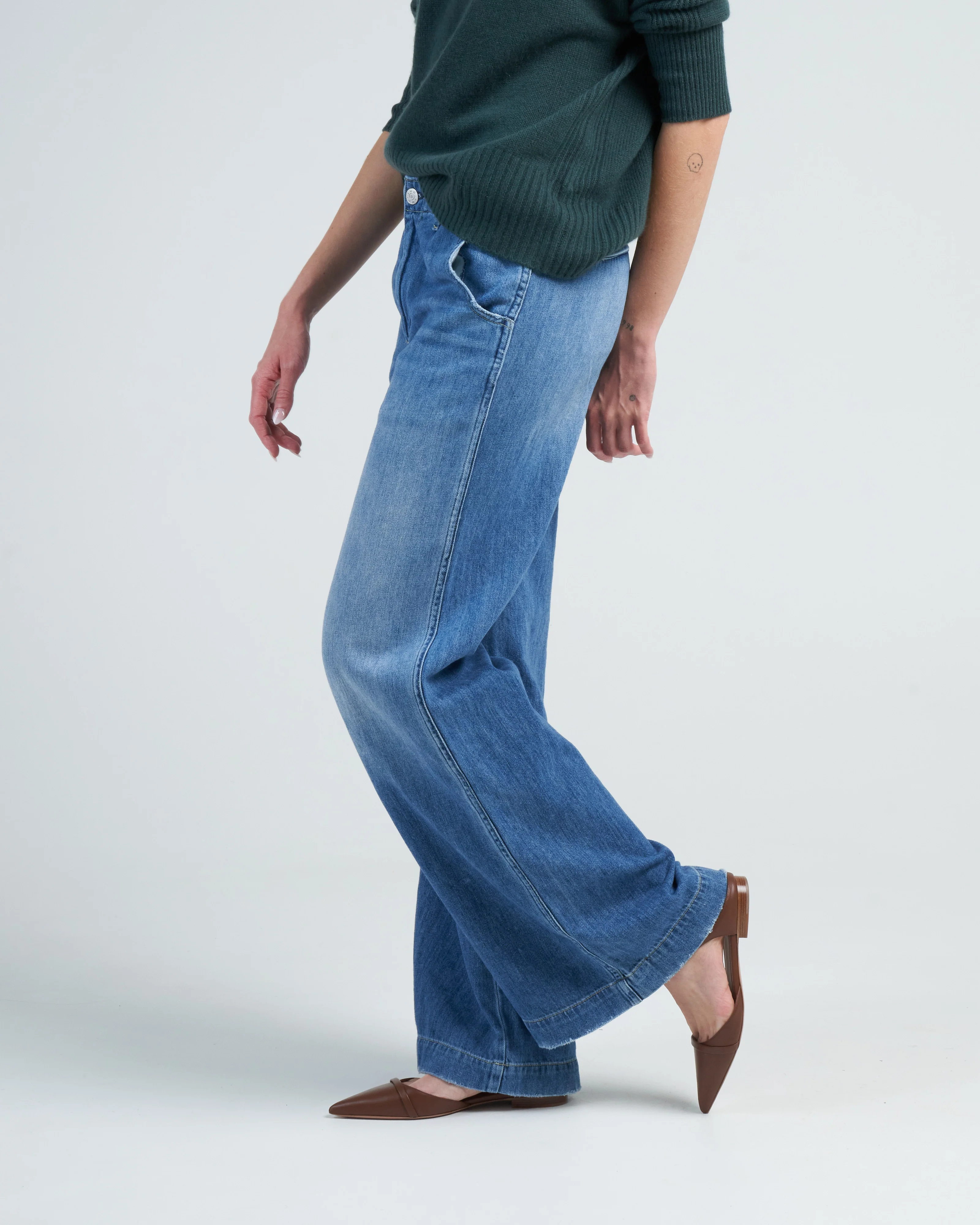 edith wide leg trouser - amity - Image 3