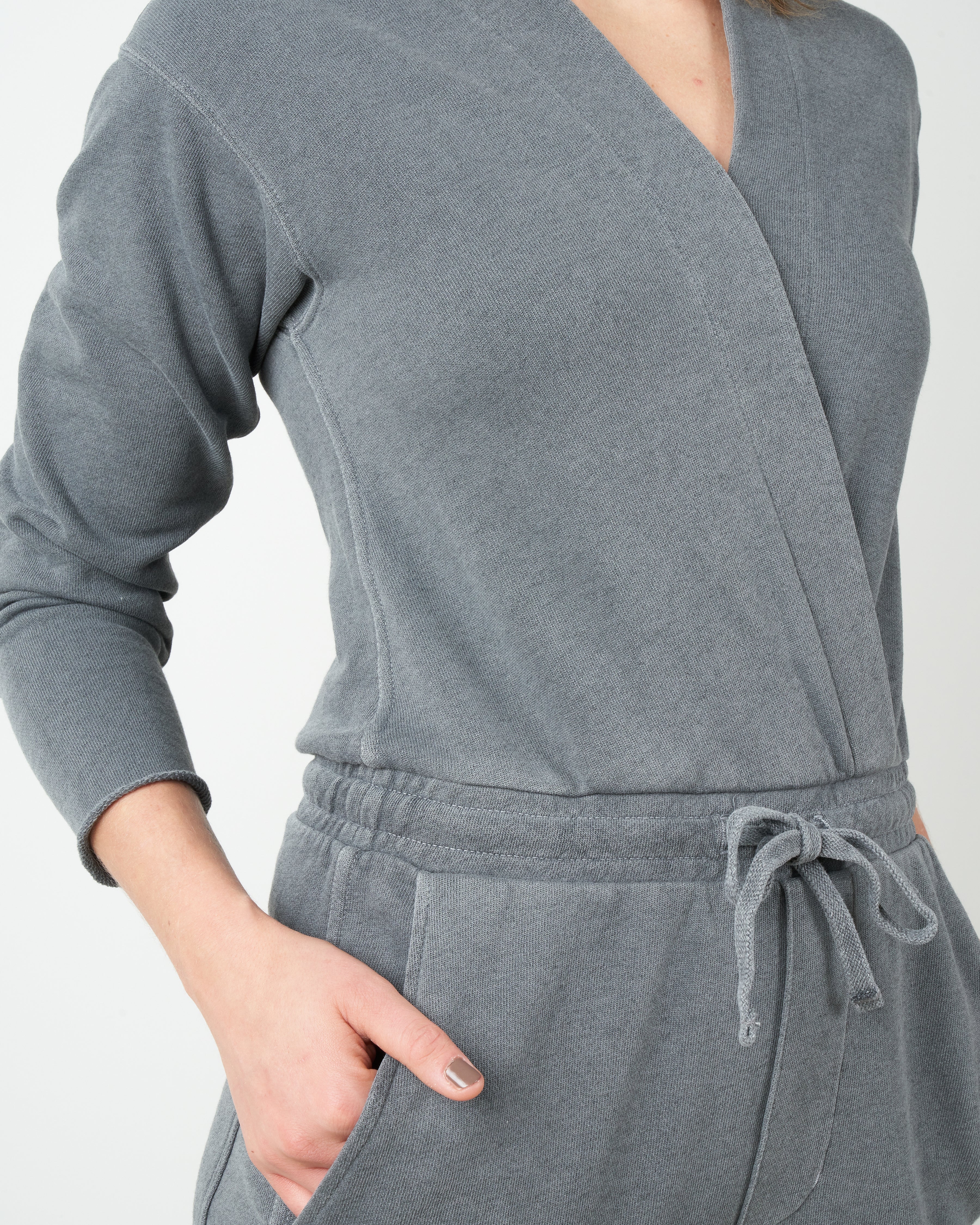 georgie knit jumpsuit - faded black - Image 4