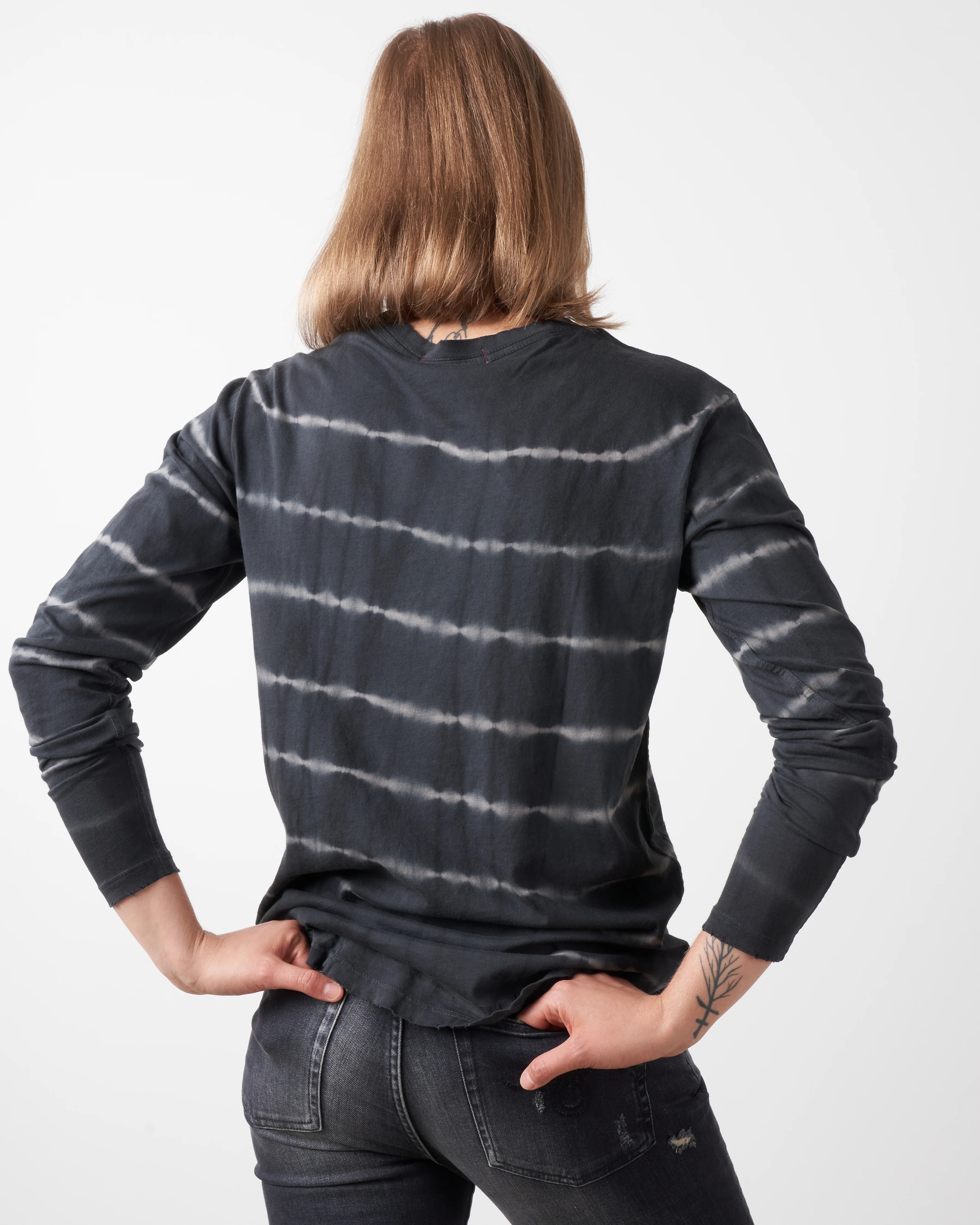 long sleeve boy tee - lunar tie dye - Image 3