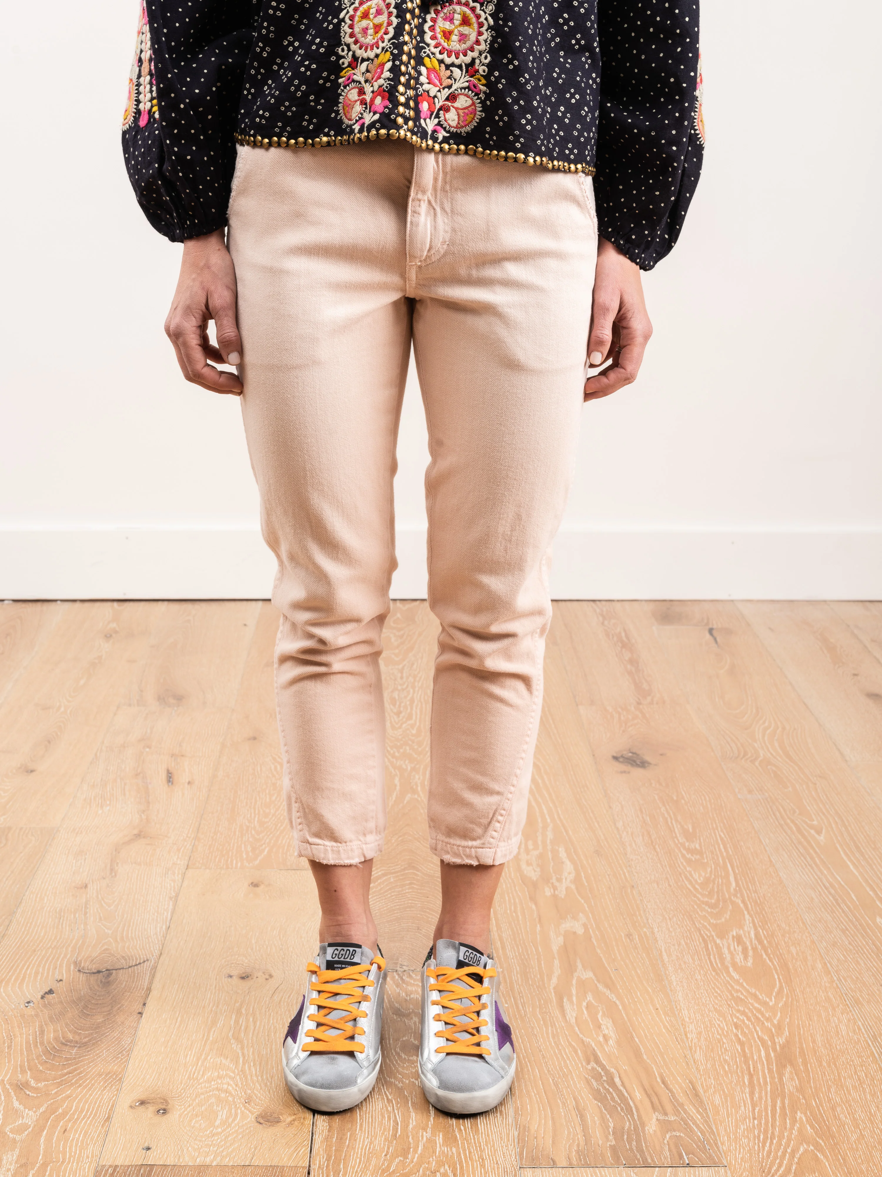 slouch trouser - pale pink - Image 4
