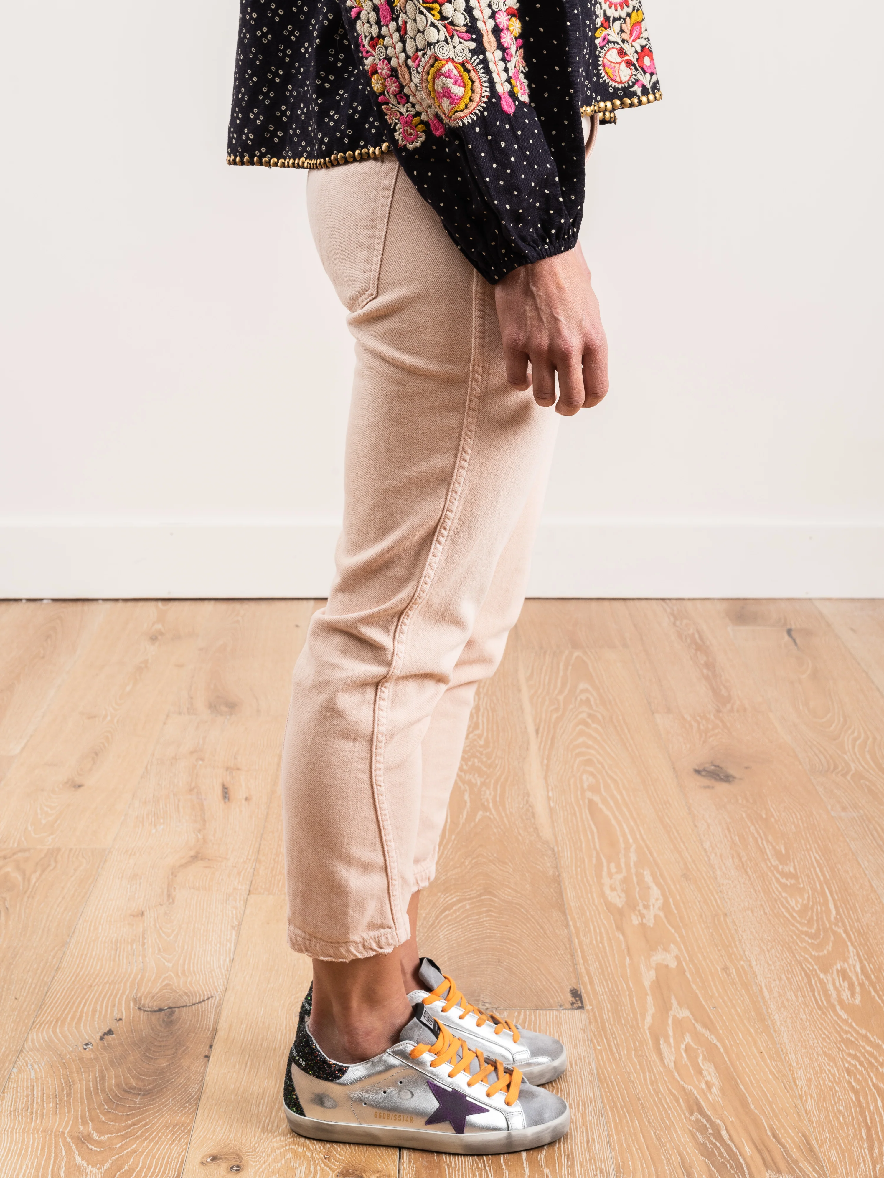 slouch trouser - pale pink - Image 5