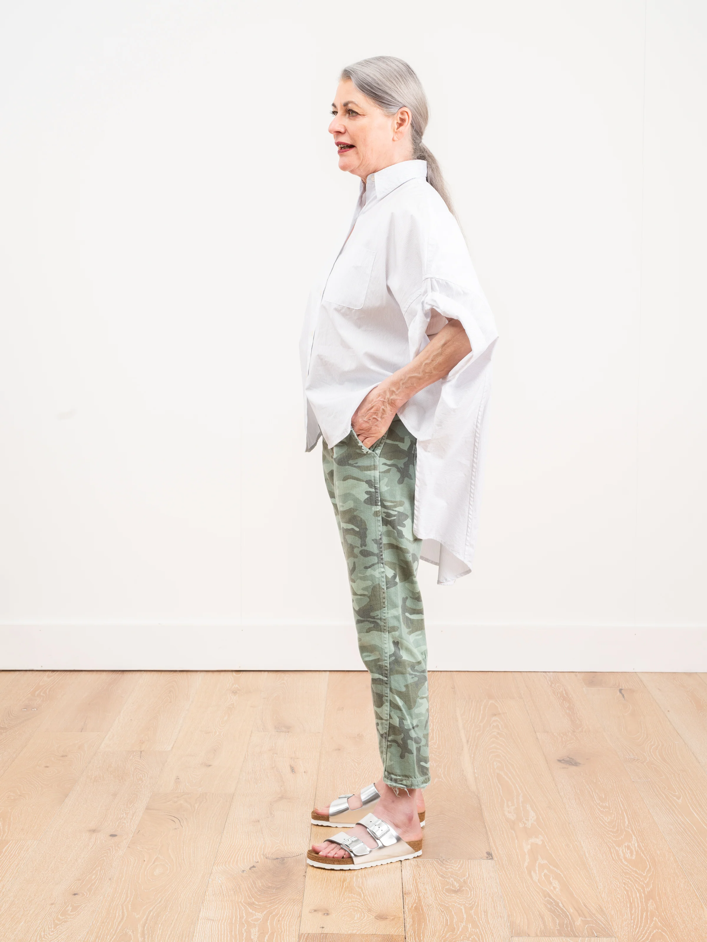 slouch trouser - spring camo - Image 2
