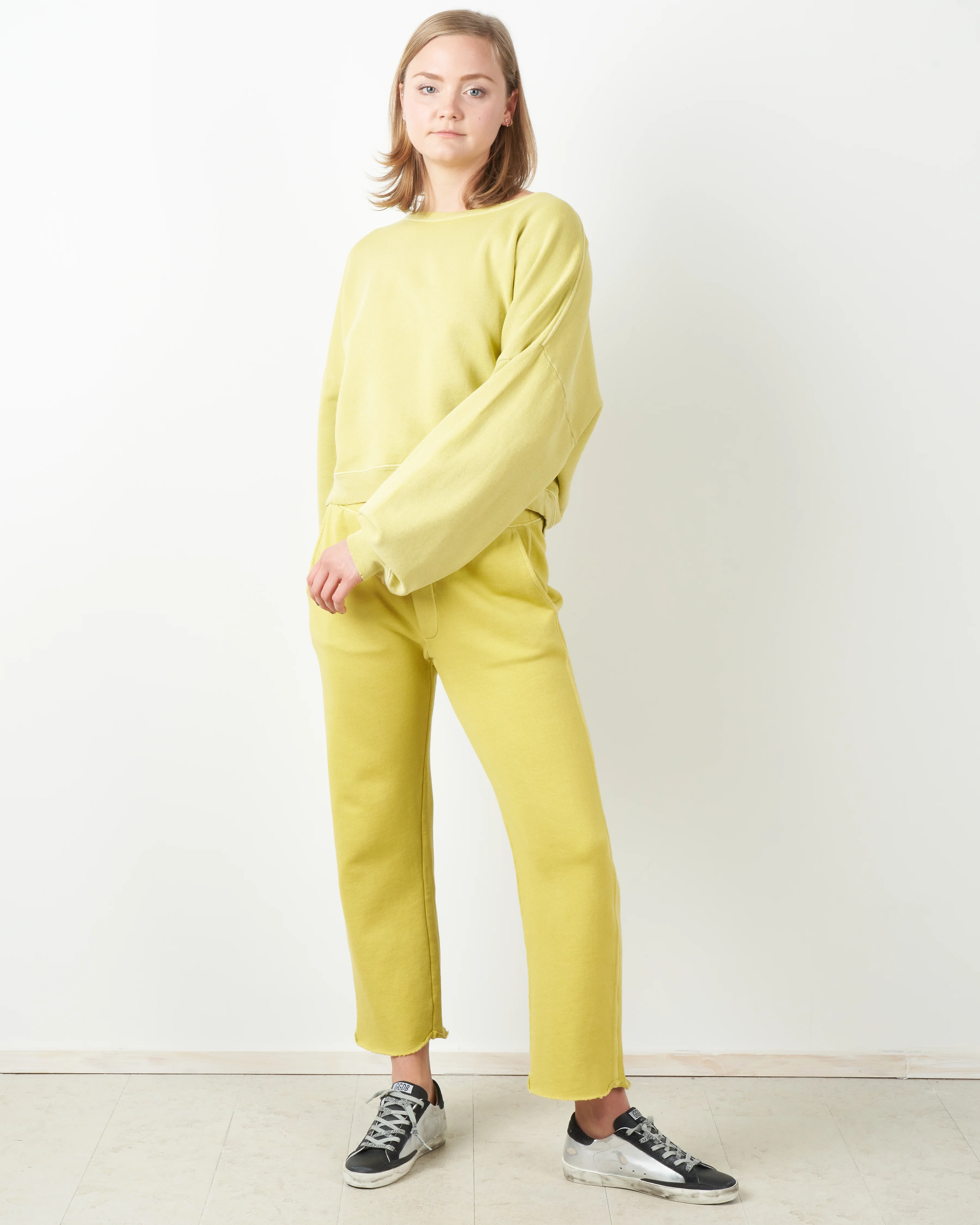 straight leg sweatpant - citronella - Image 4