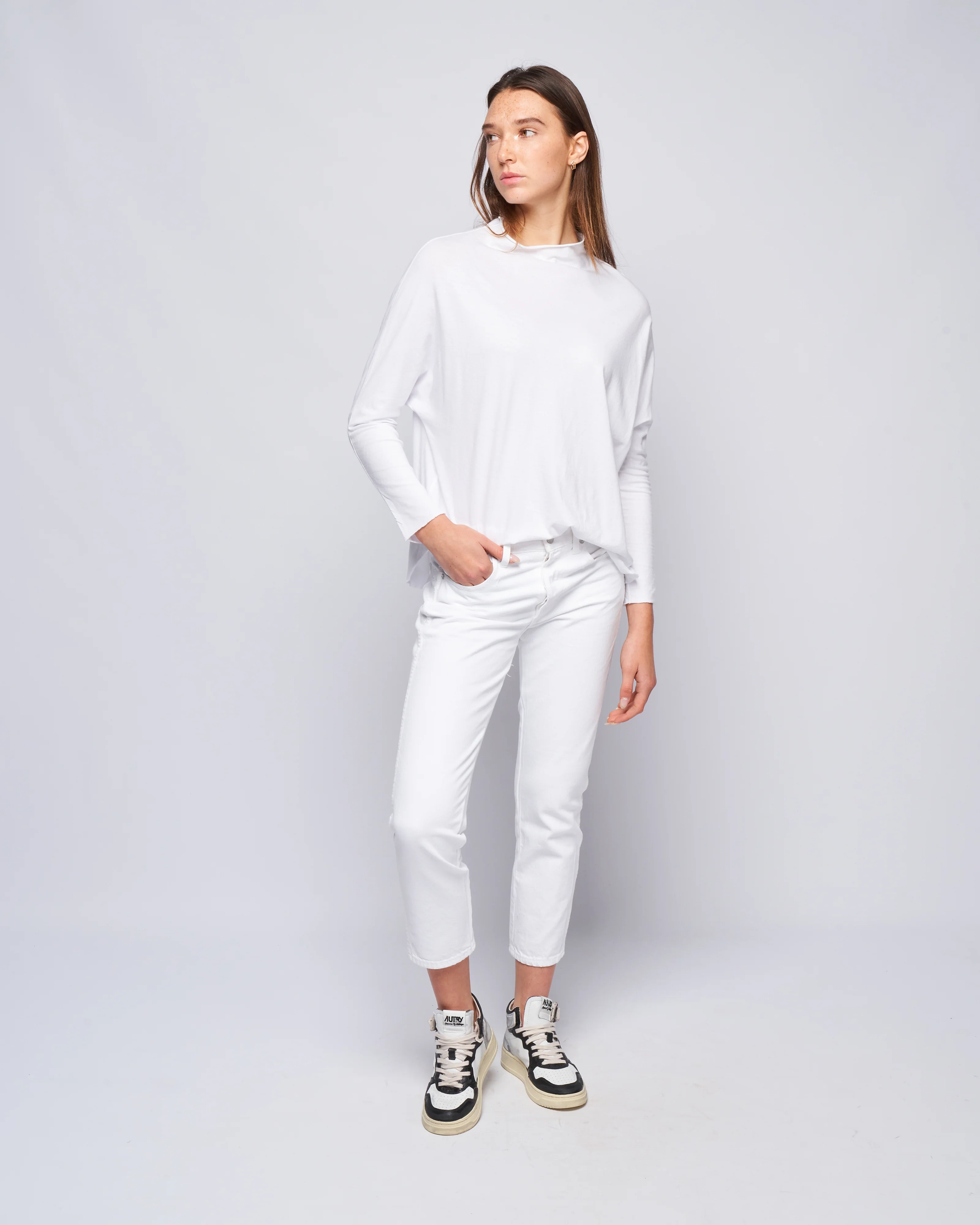 tomboy crop pant - white - Image 2
