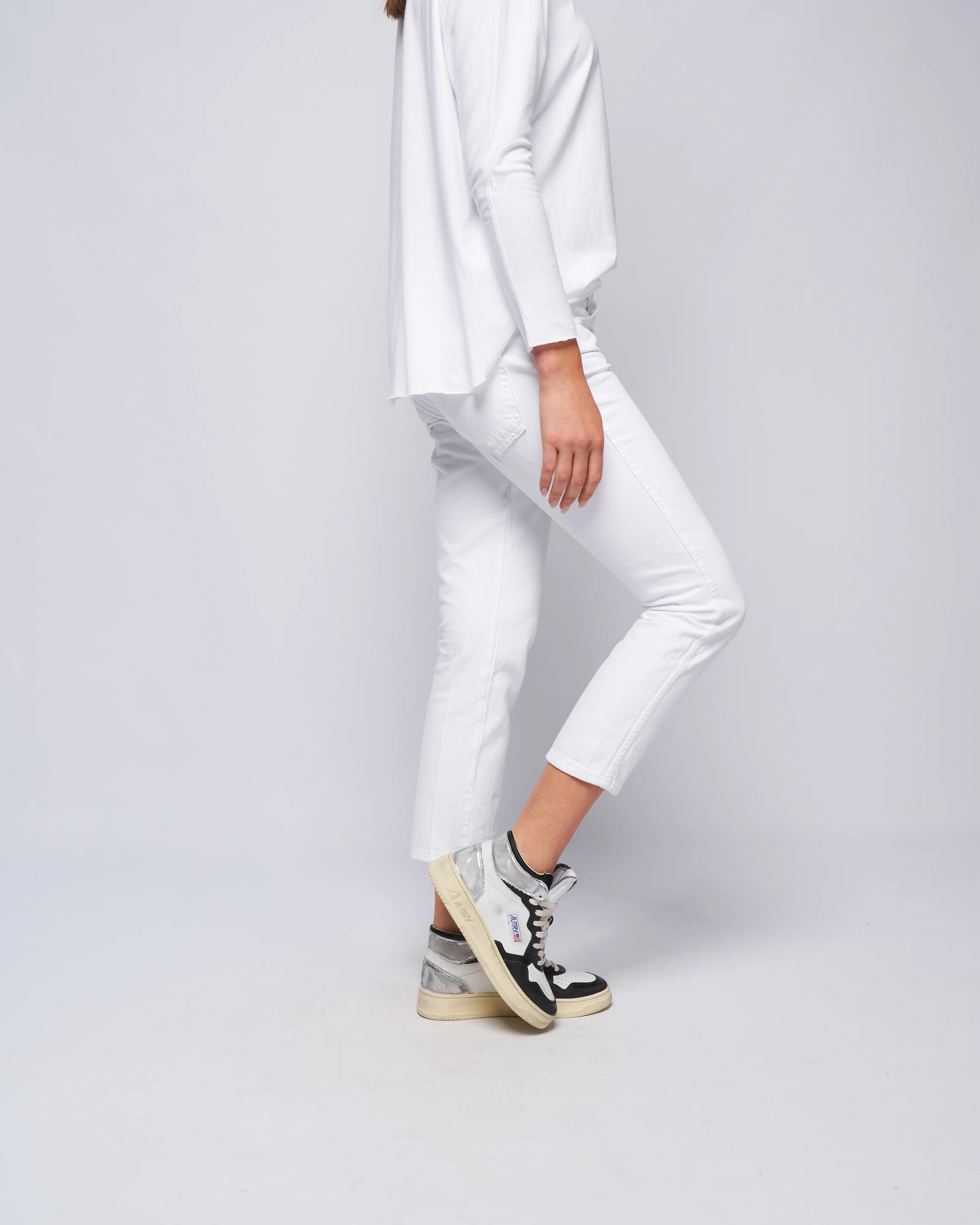 tomboy crop pant - white - Image 3