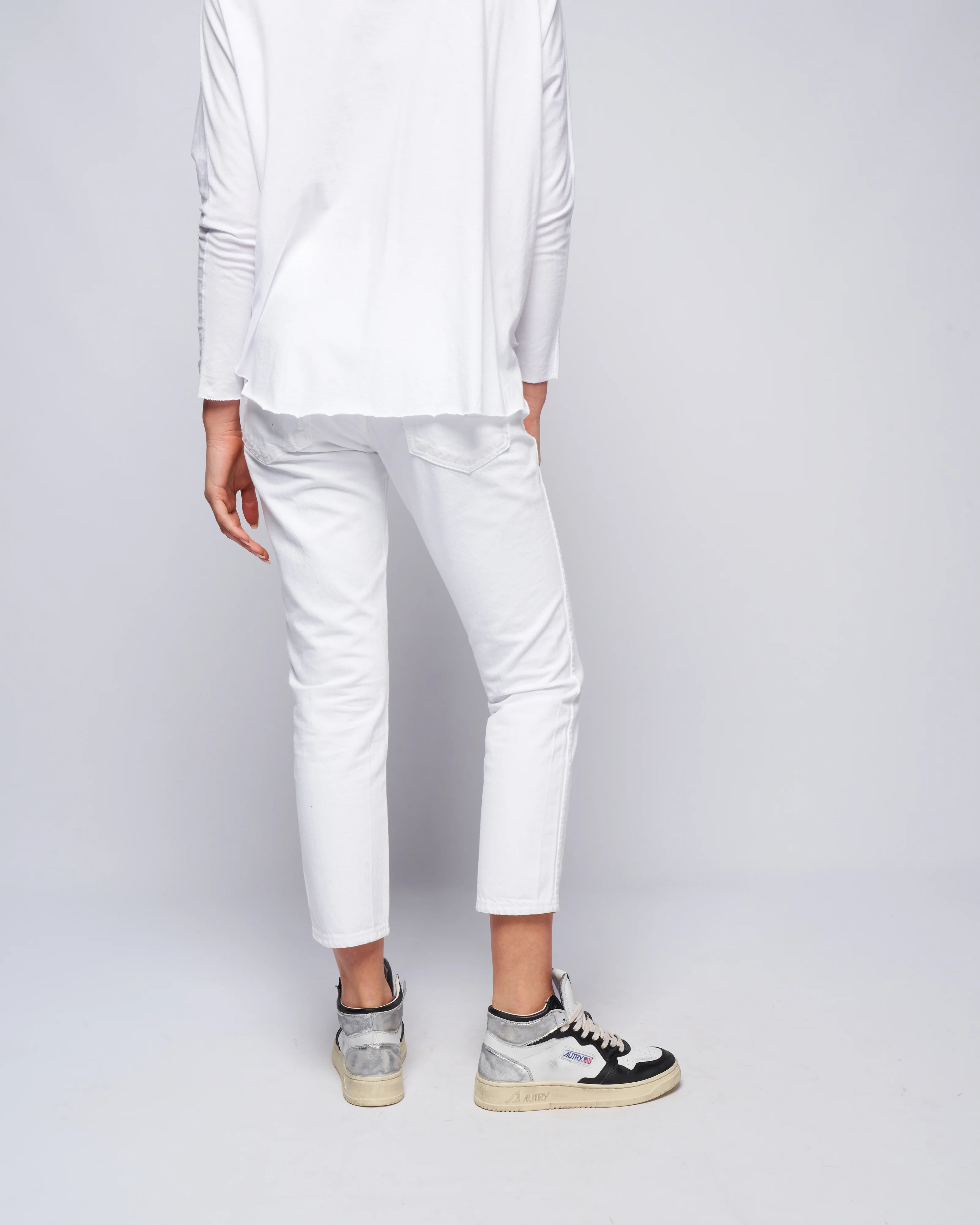 tomboy crop pant - white - Image 4