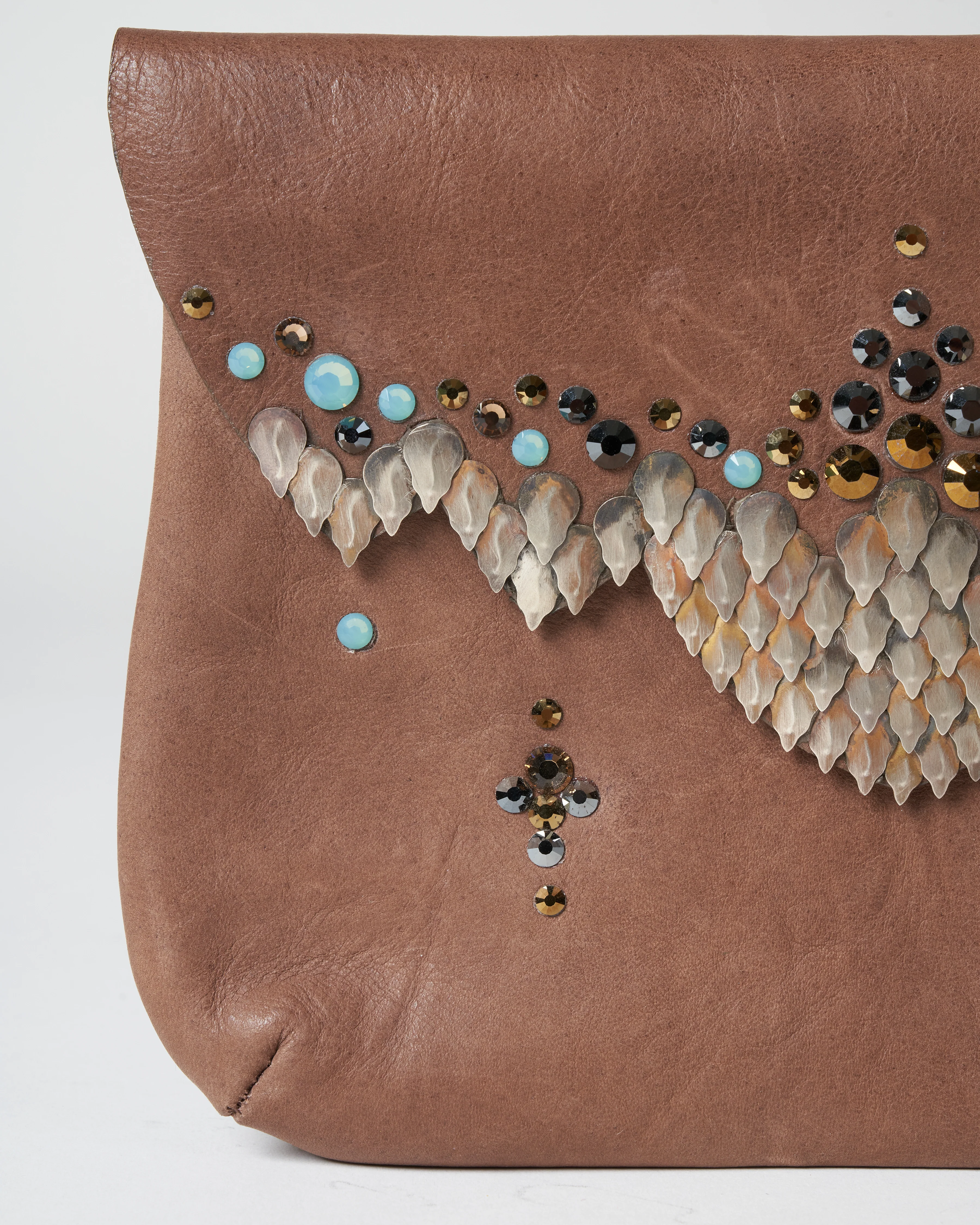 fancy clutch with sterling silver scales - Image 4