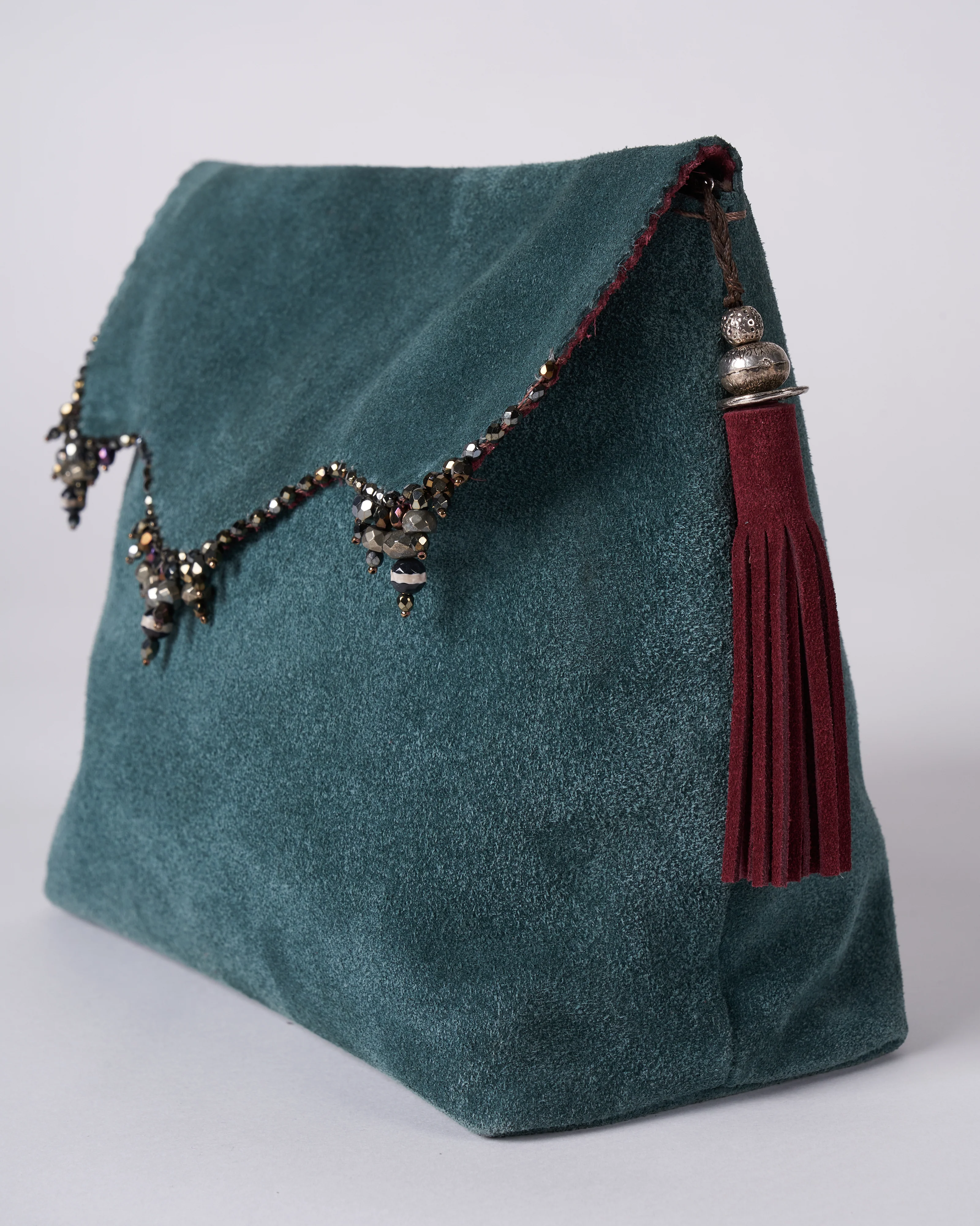 reversible bag - teal/burgundy - Image 2