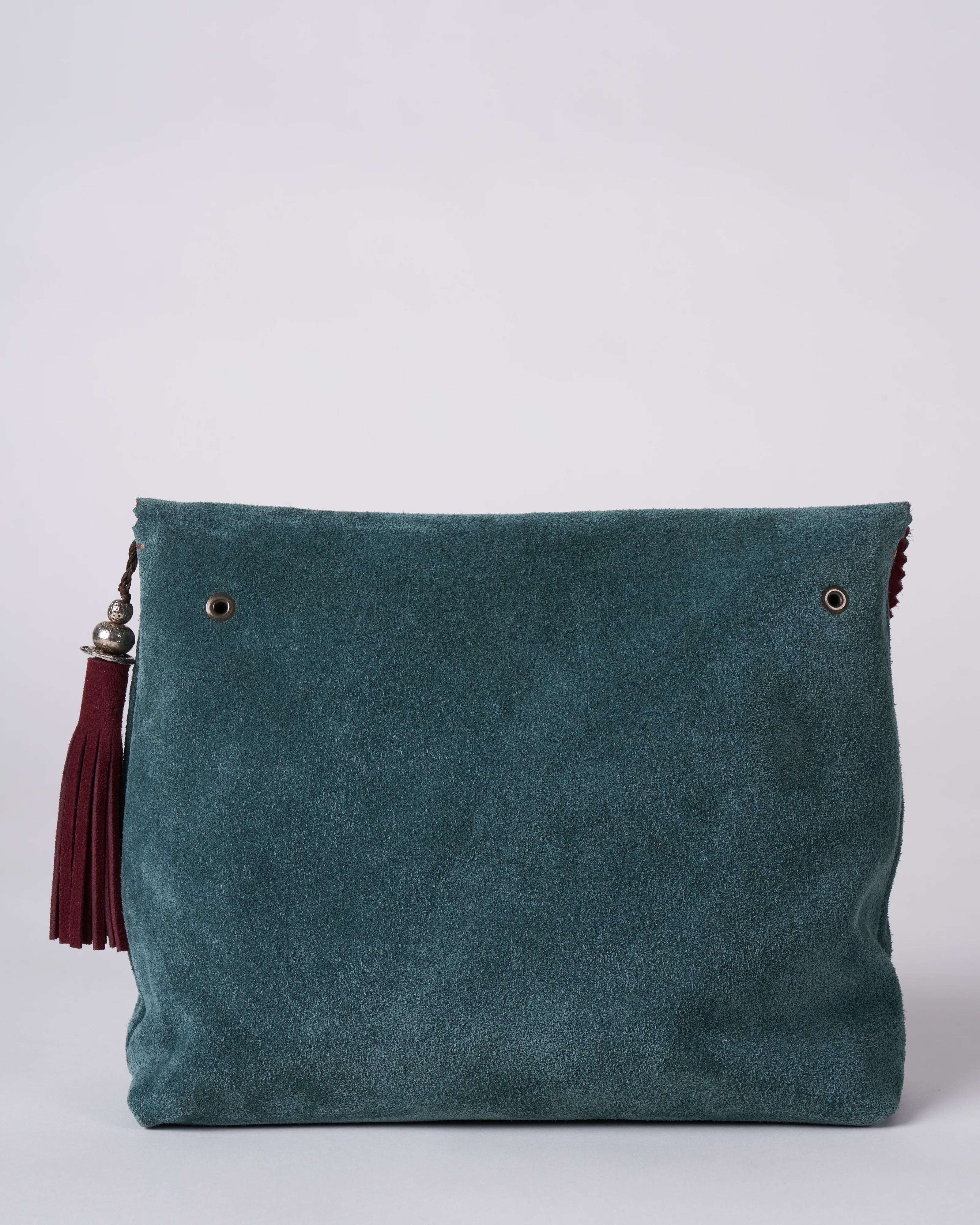 reversible bag - teal/burgundy - Image 3