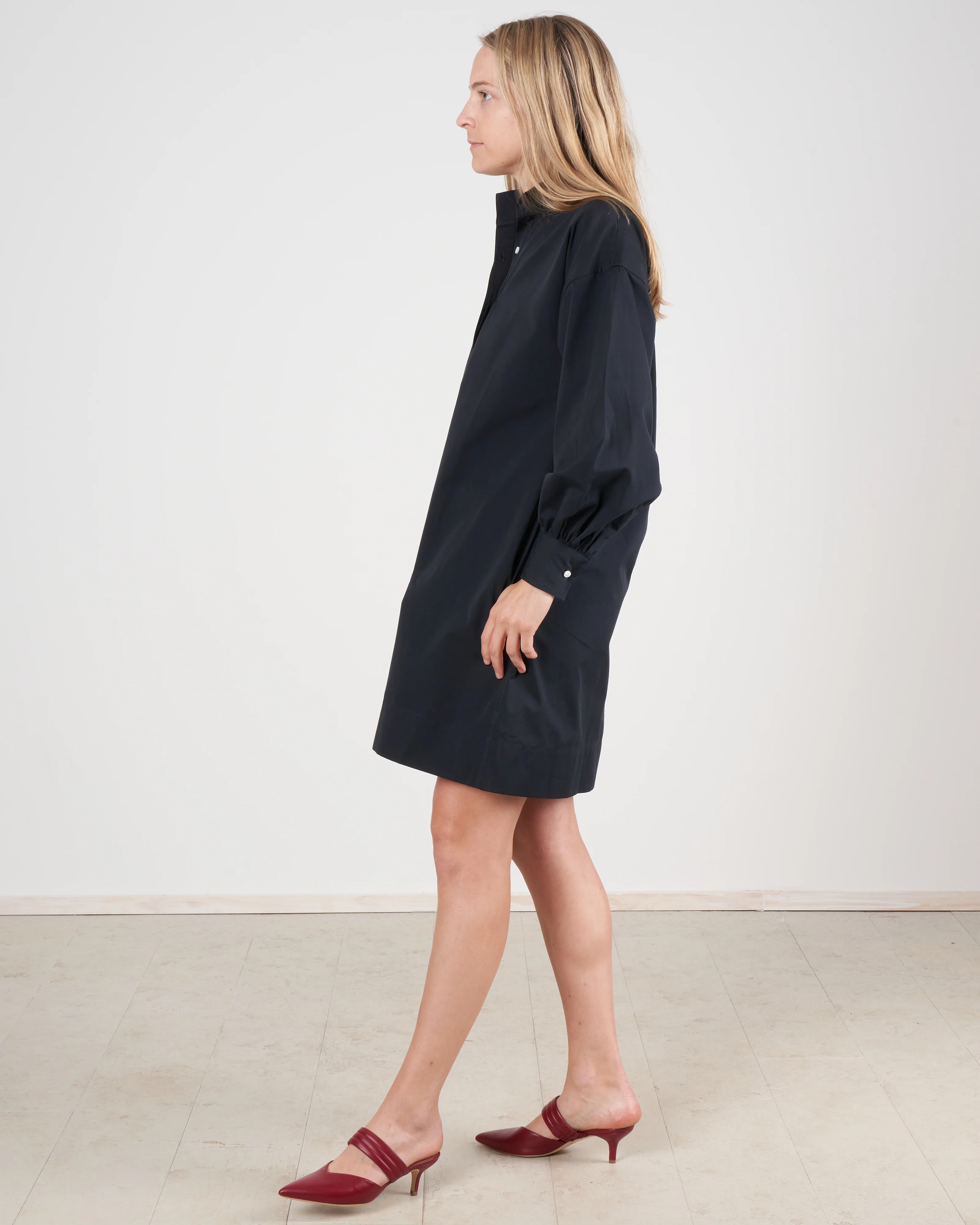 anaya popover dress - black - Image 3