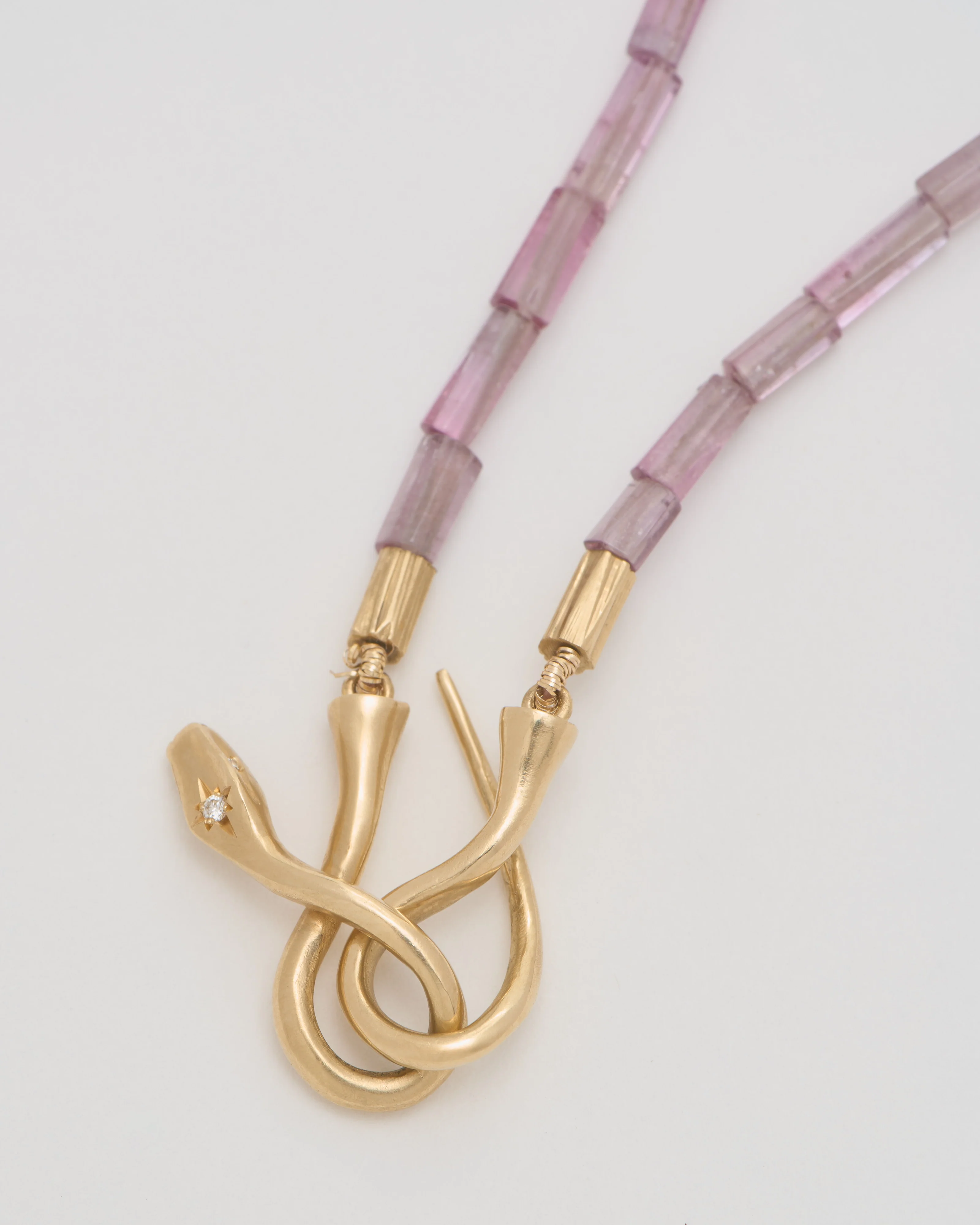 lilac tourmaline boa necklace - Image 3