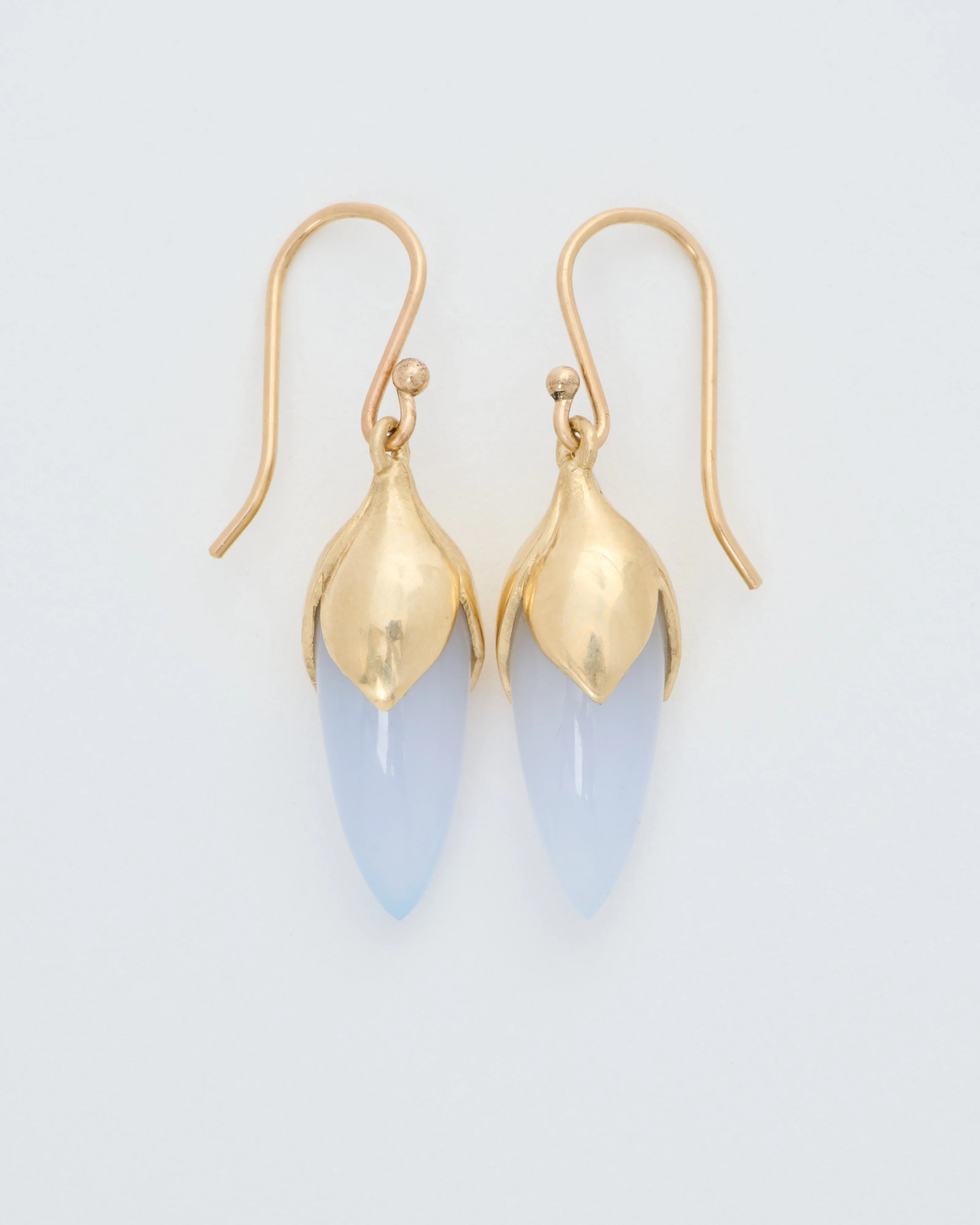 long bud drop earrings