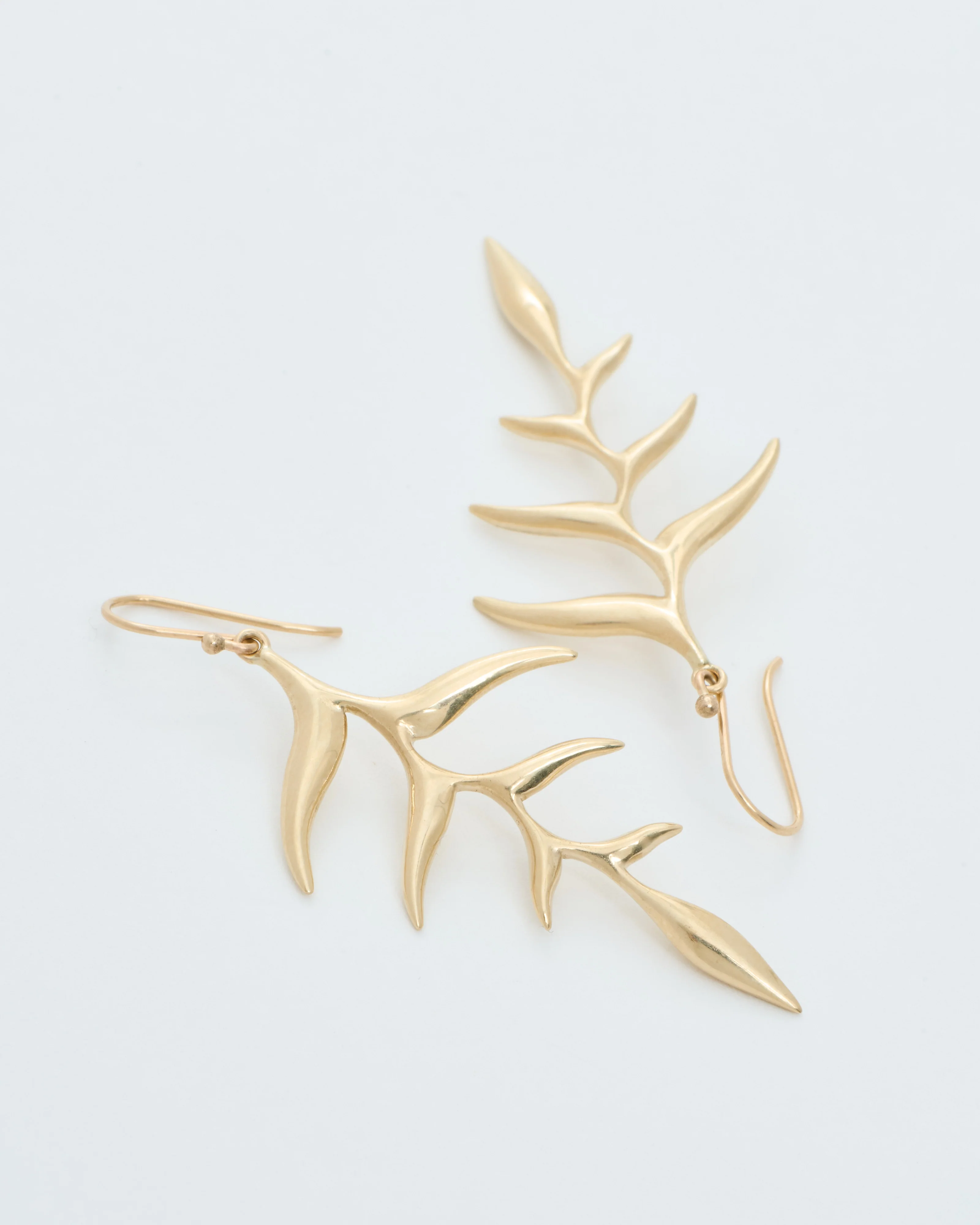 medium gold bird of paradise earrings - Image 3