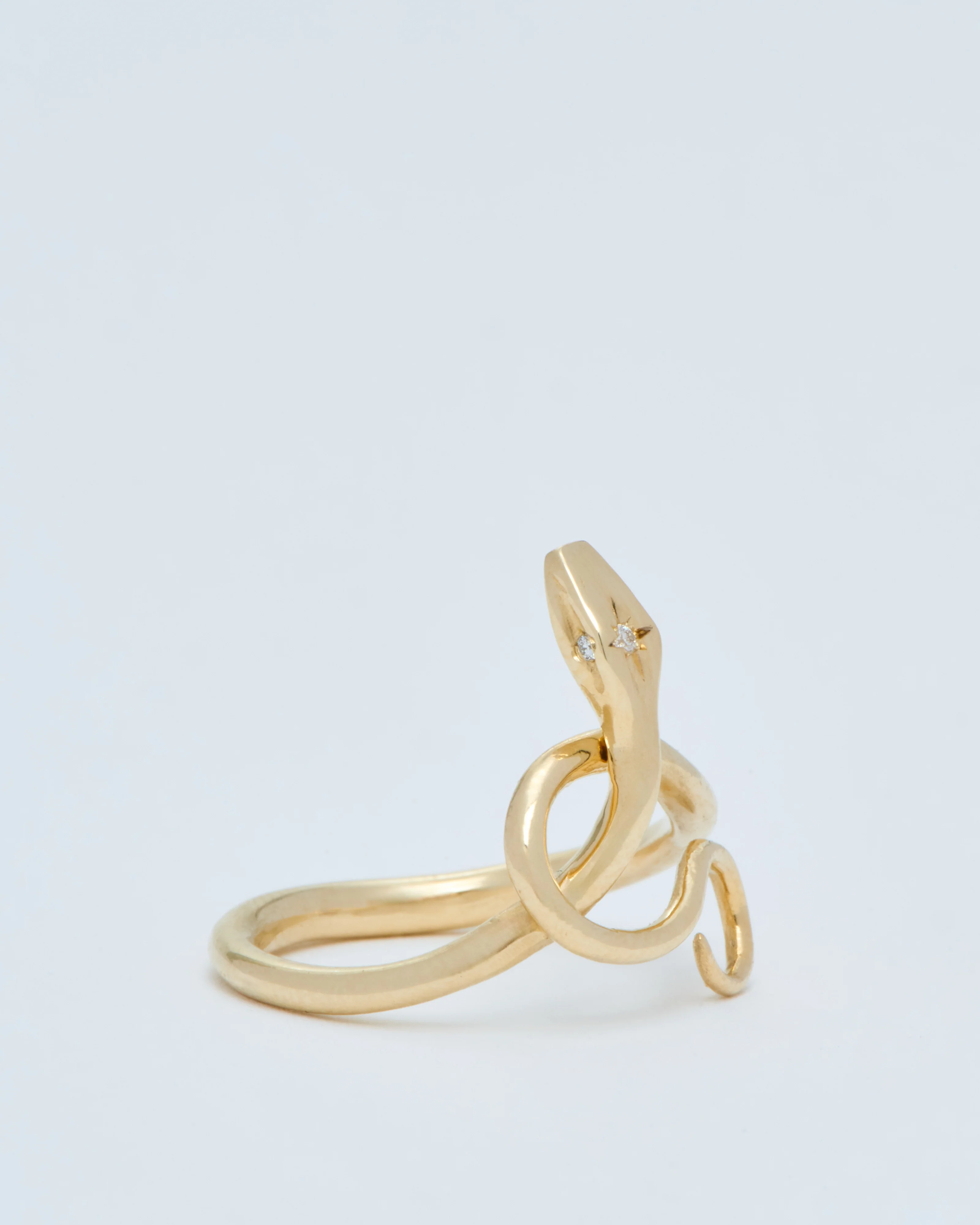 serpent ring with diamonds - Image 2
