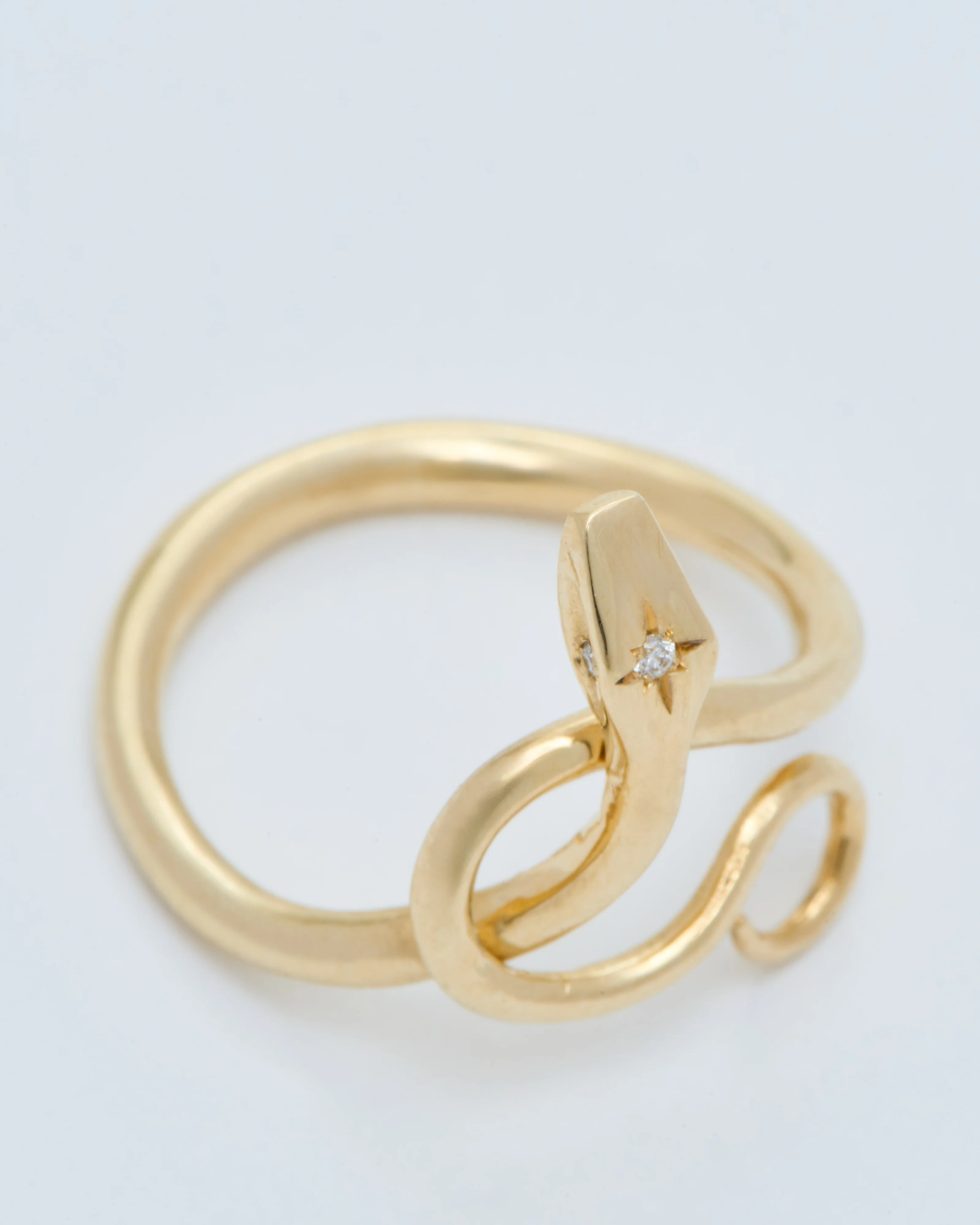 serpent ring with diamonds - Image 4